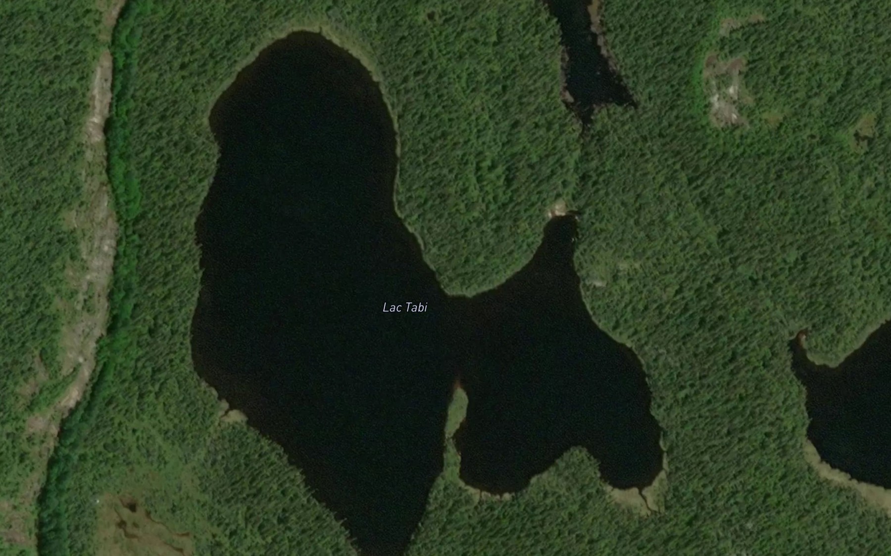 Satellite map of the Lac Tabi