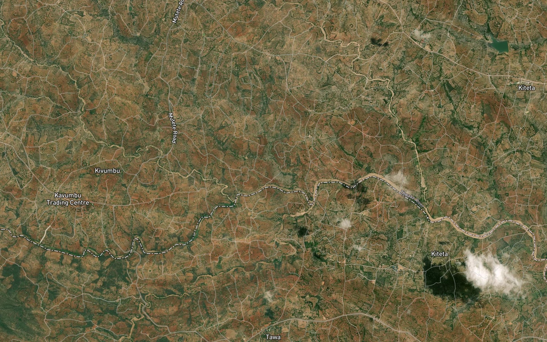 Satellite map of the Ndiangu
