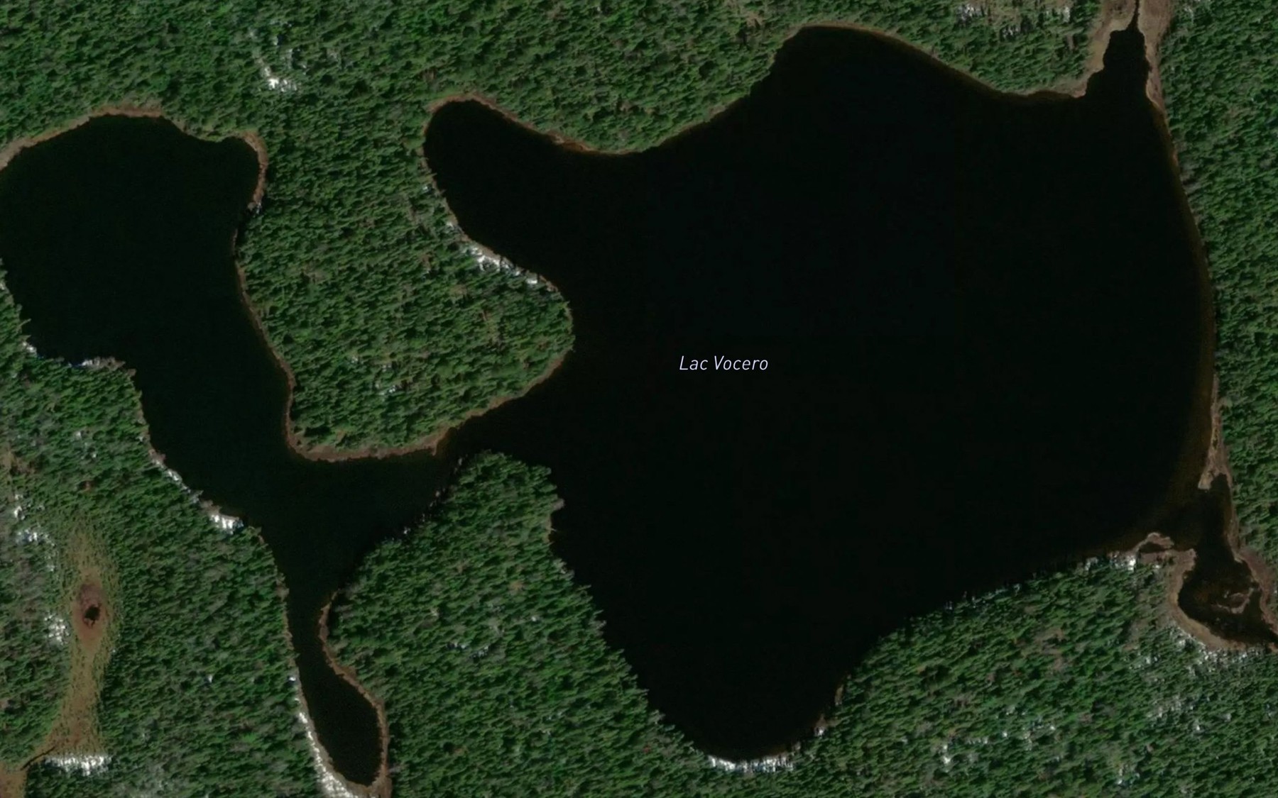 Satellite map of the Lac Vocero