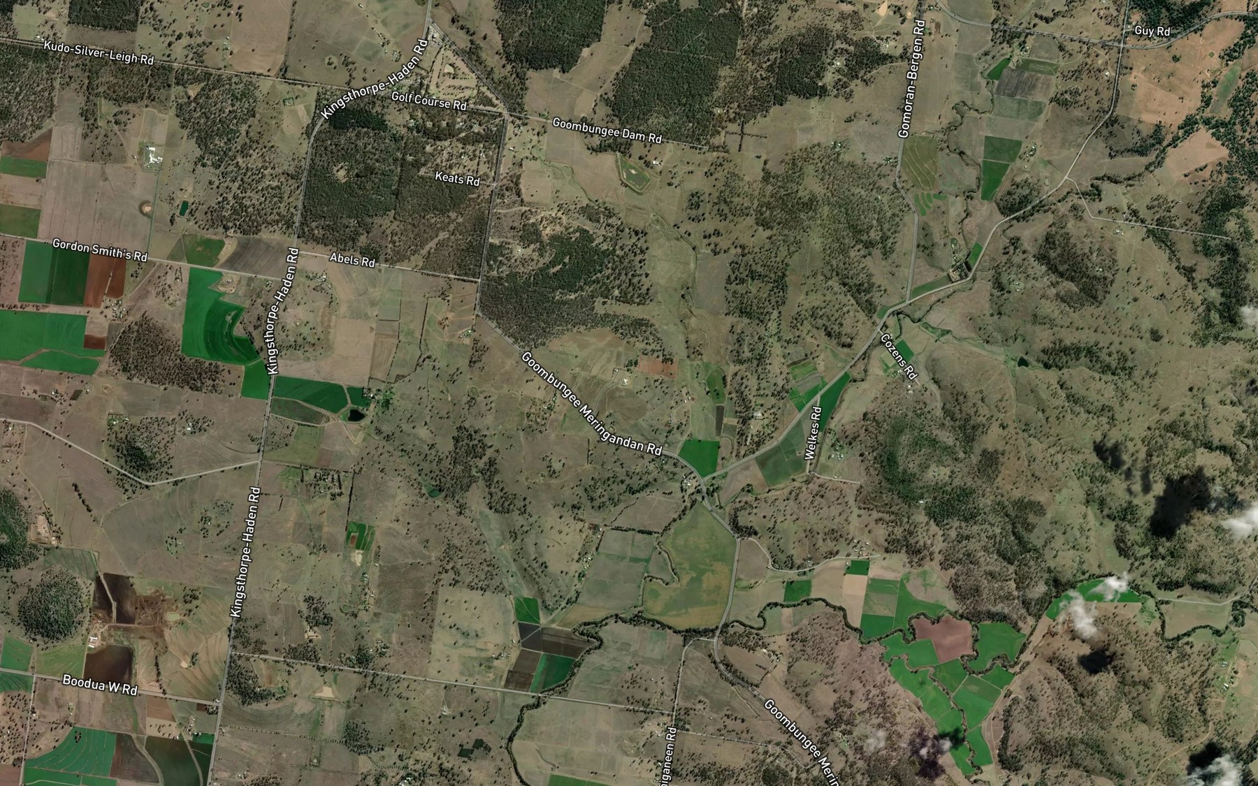 Satellite map of the Little Gomaren Creek