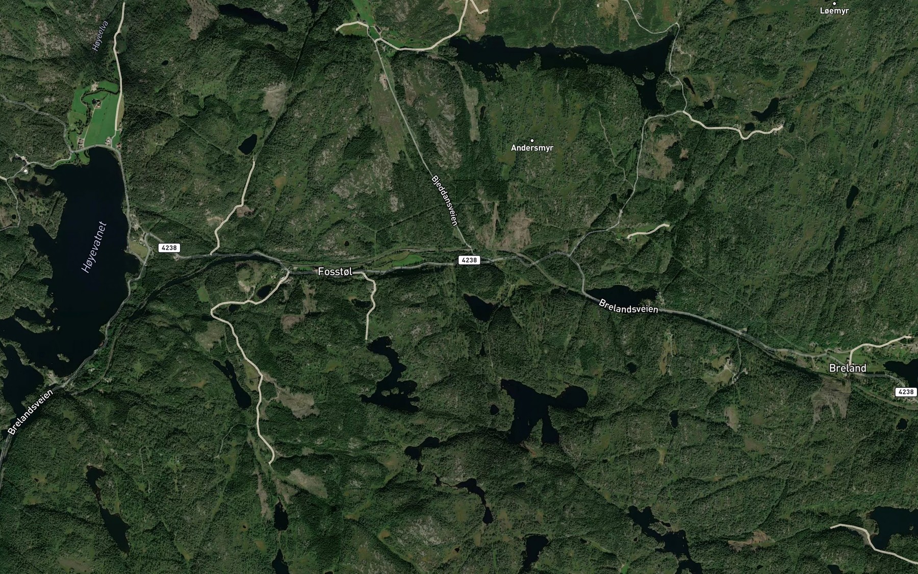 Satellite map of the Elskanalen