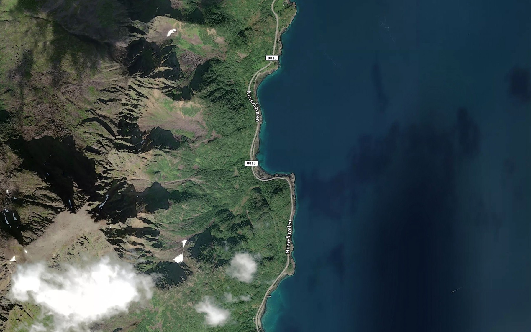 Satellite map of the Skatvika
