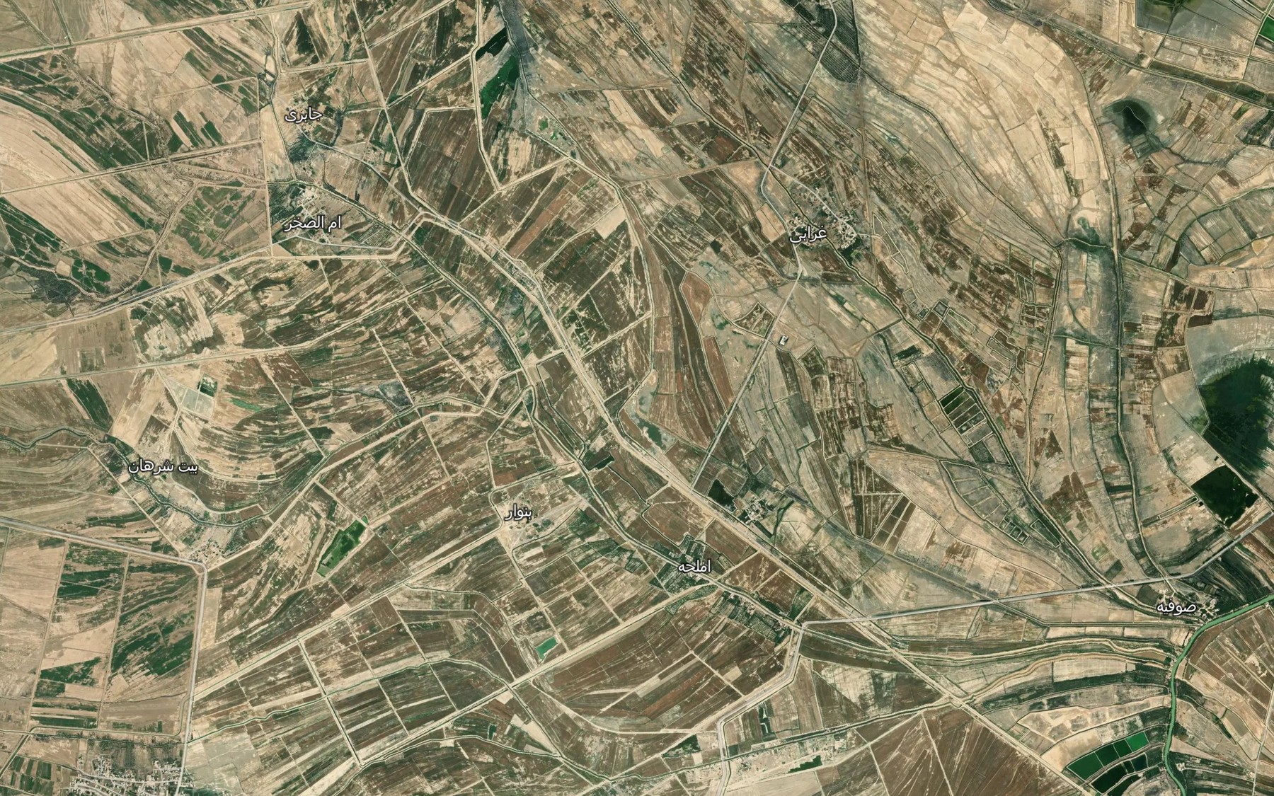 Satellite map of the Nahr-e Mohammadi