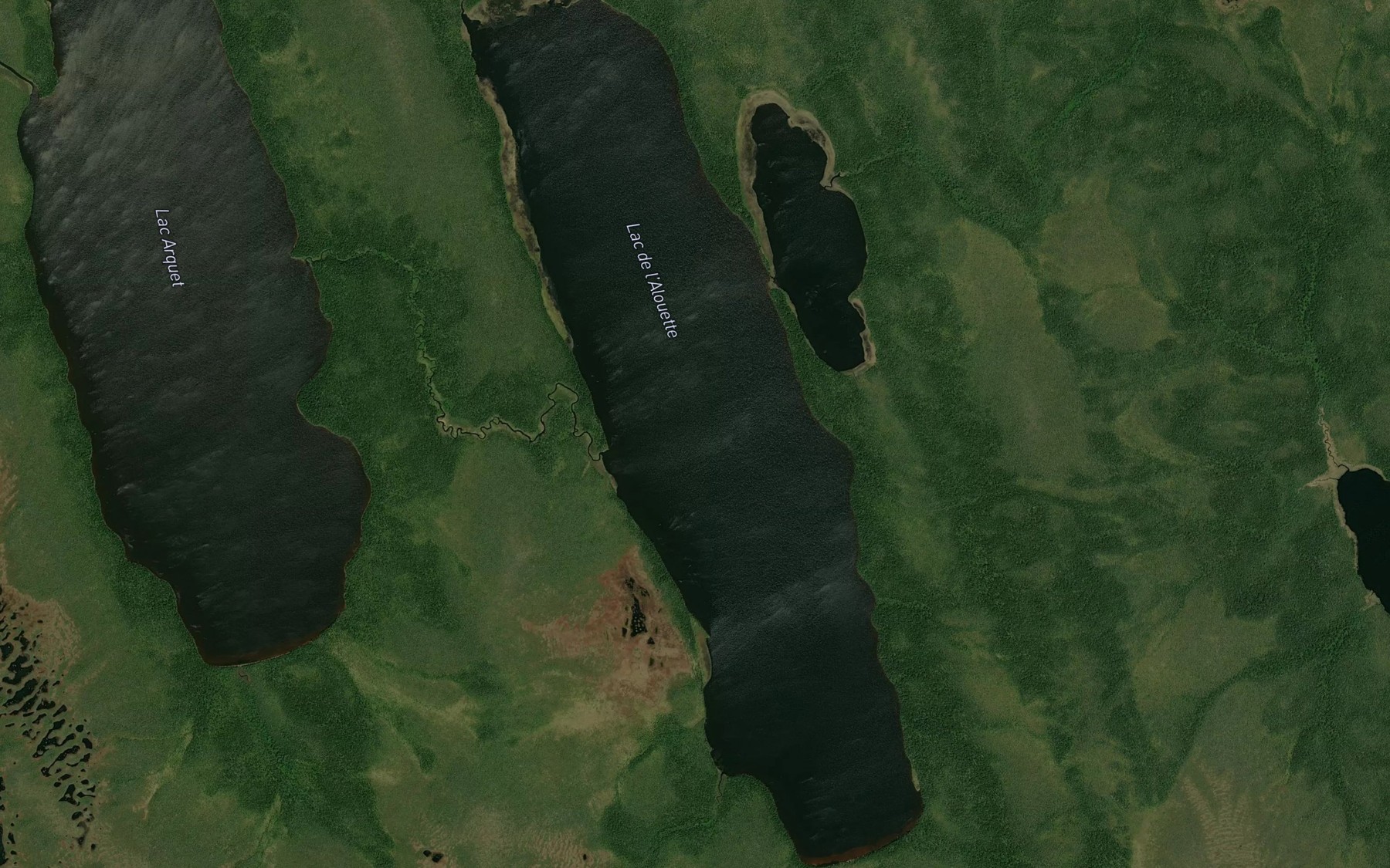 Satellite map of the Lac de l'Alouette