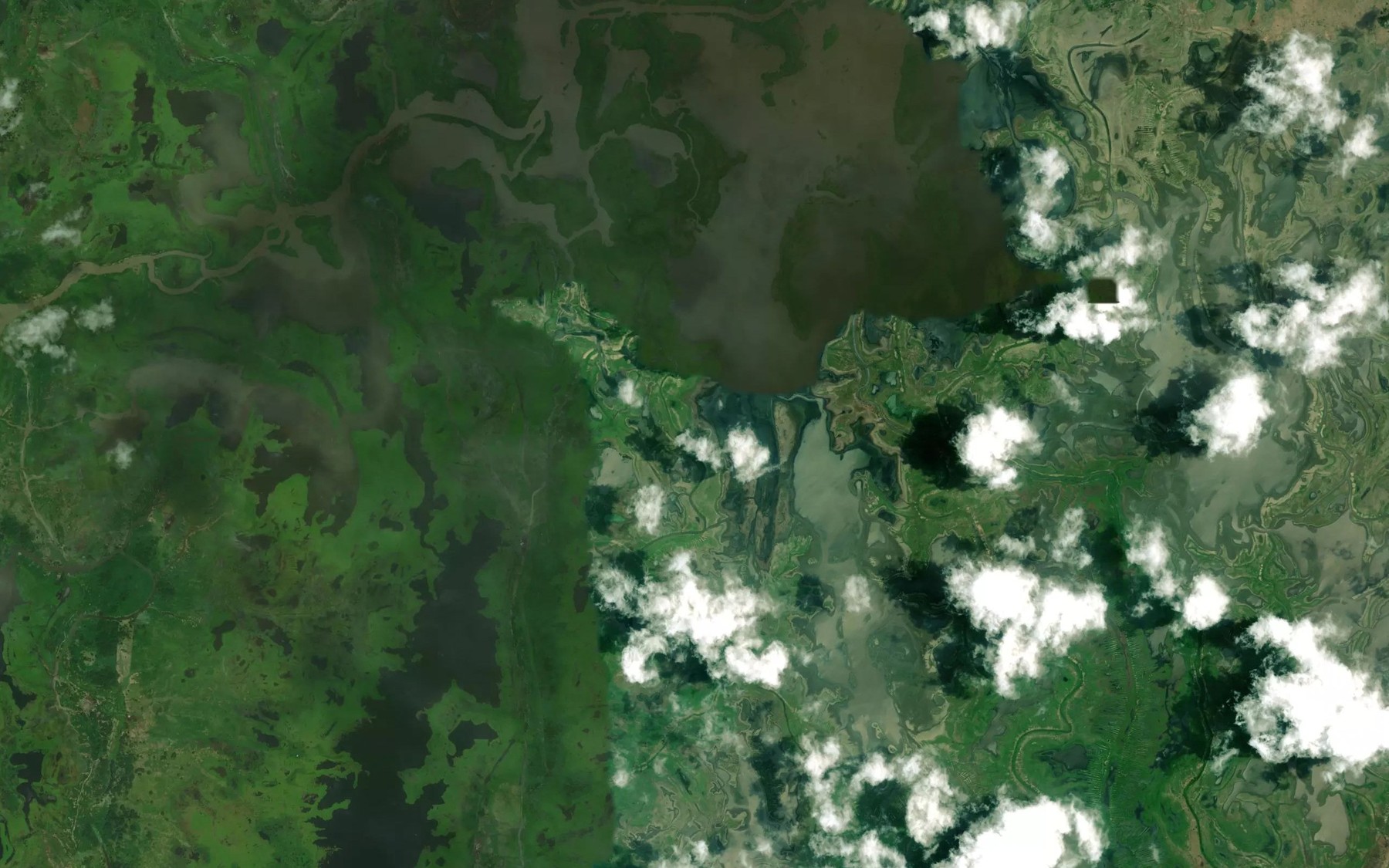 Satellite map of the Cienaga Machado