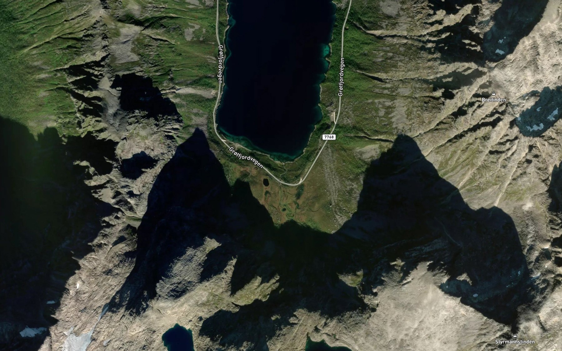 Satellite map of the Vagelva