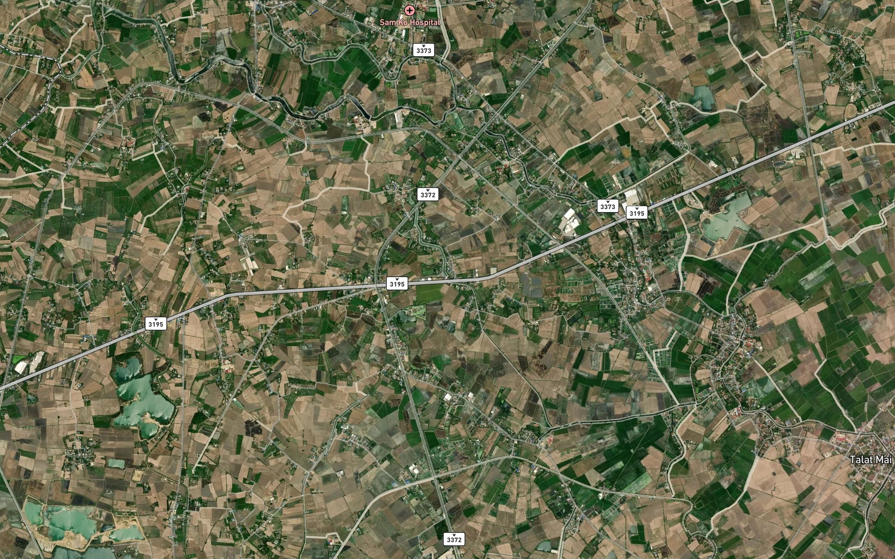 Satellite map of the Khlong Phae