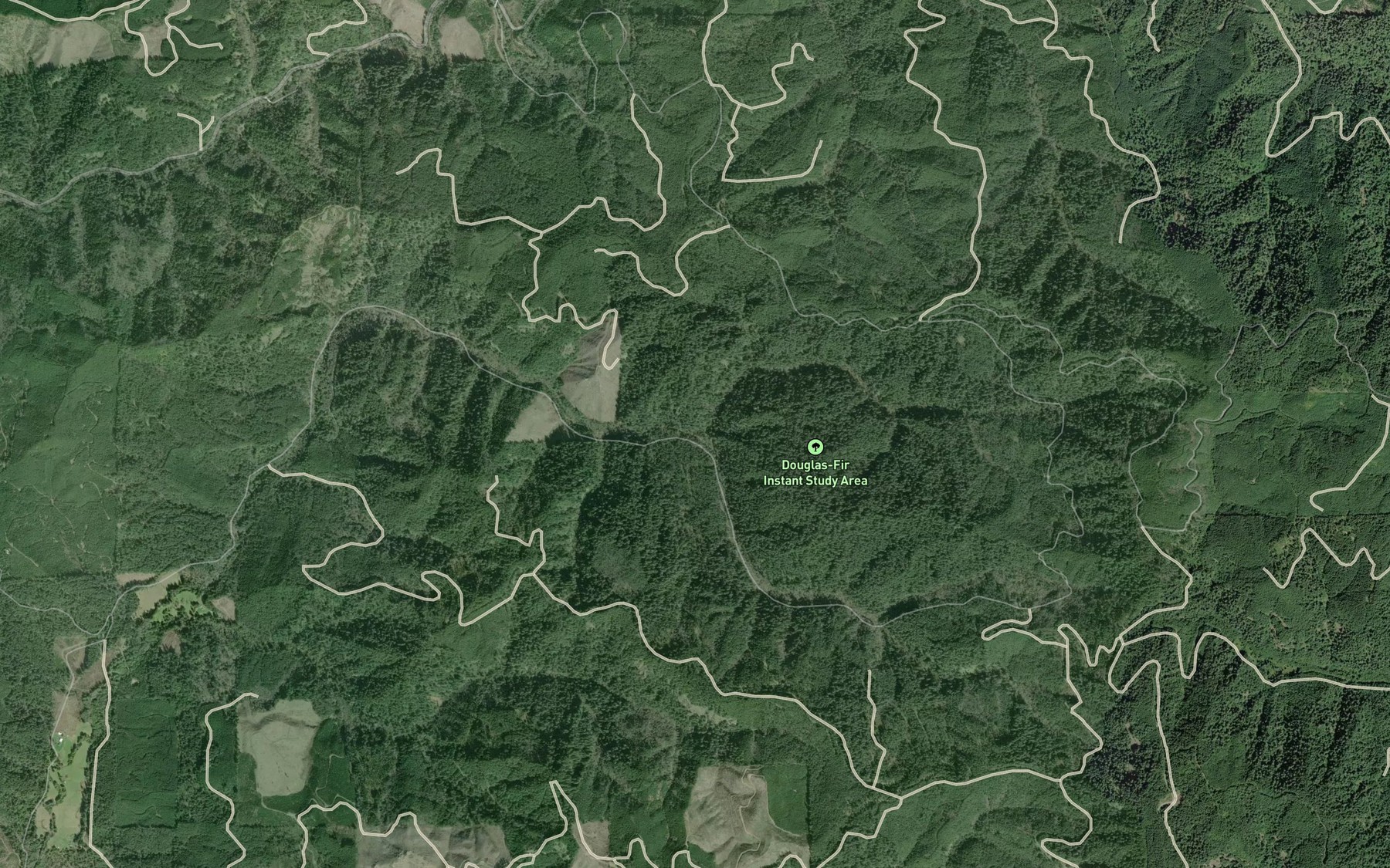 Satellite map of the North Fork Cherry Creek