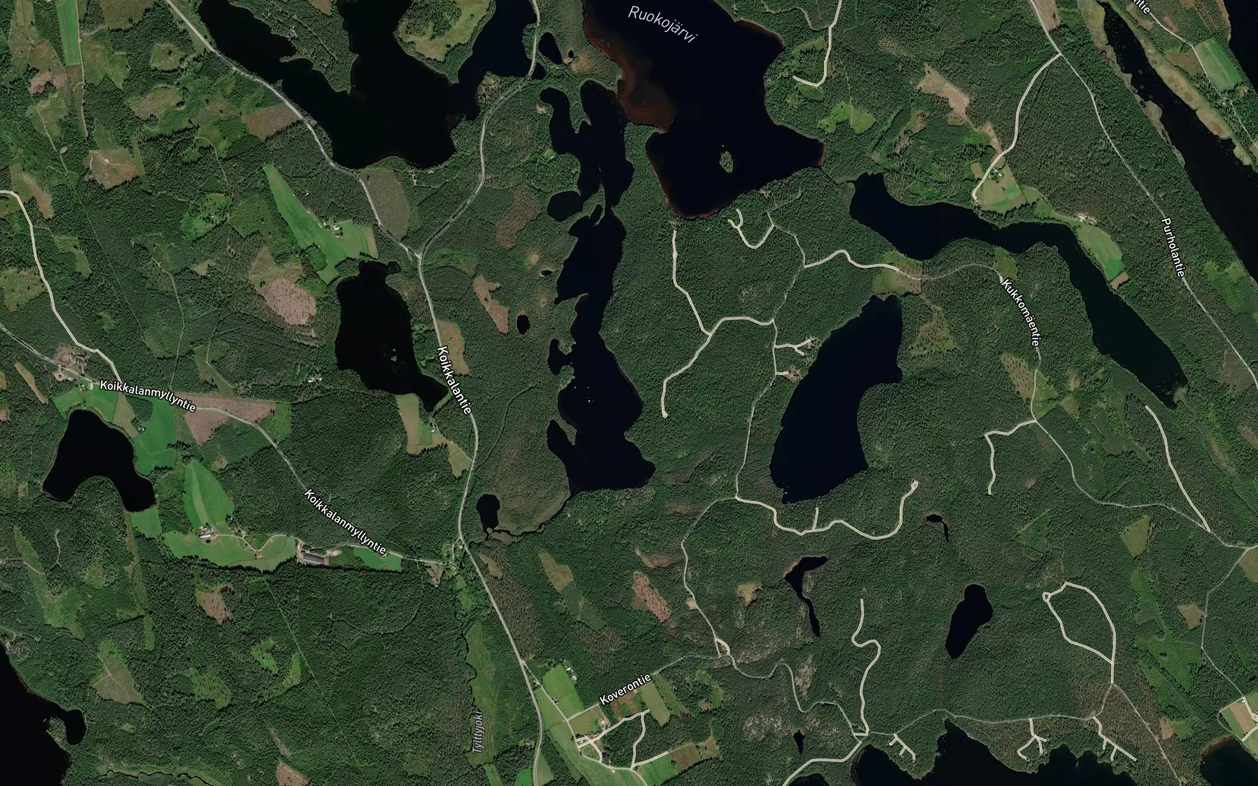 Satellite map of the Sikolahti