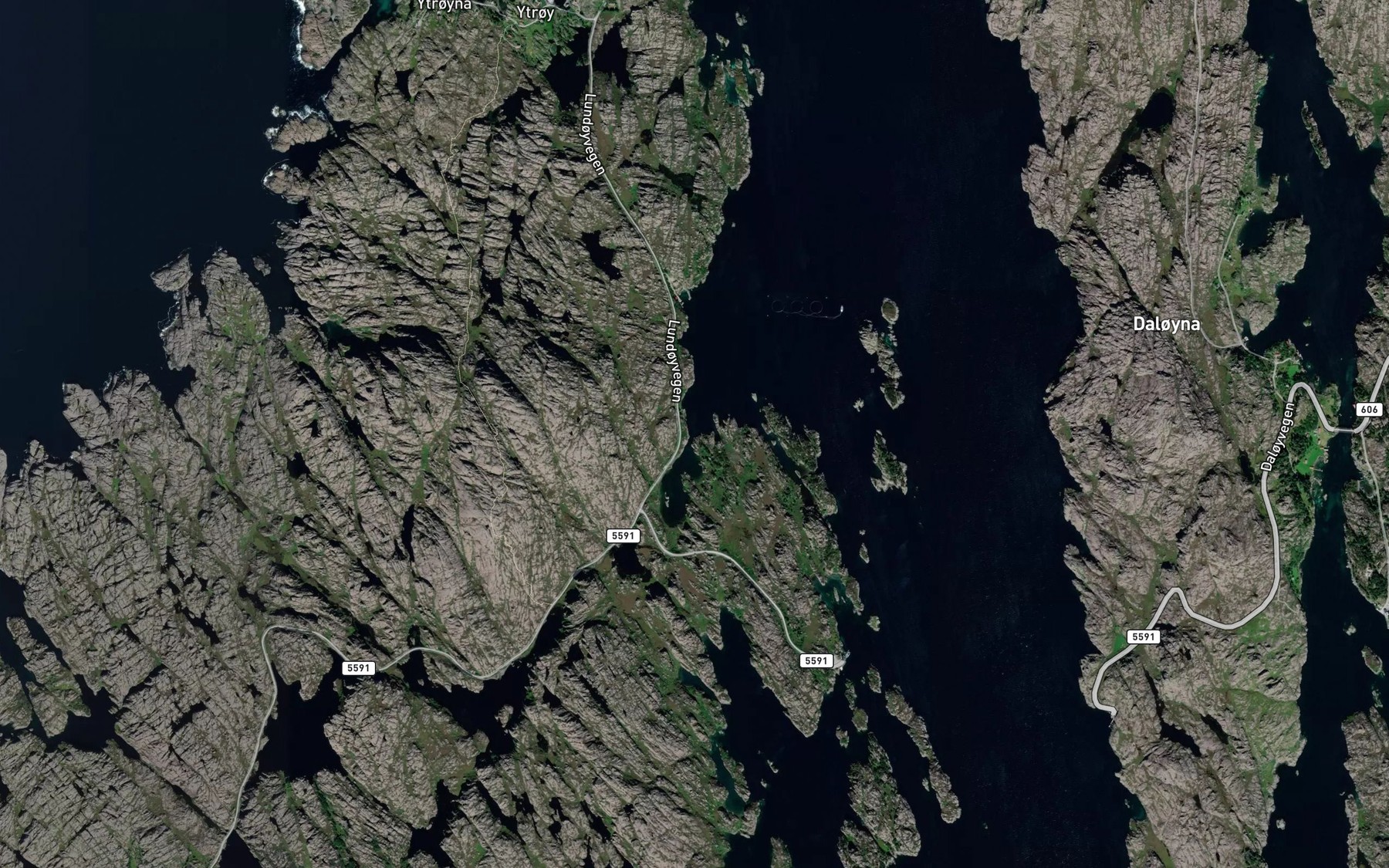 Satellite map of the Setrevagen