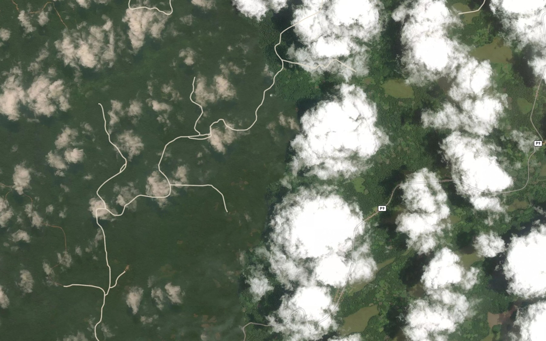 Satellite map of the Baouo