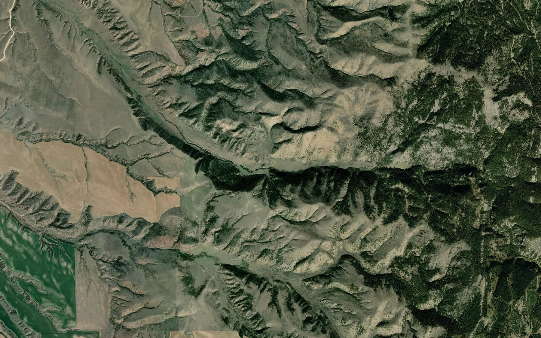 Satellite map of the Eastham Spring