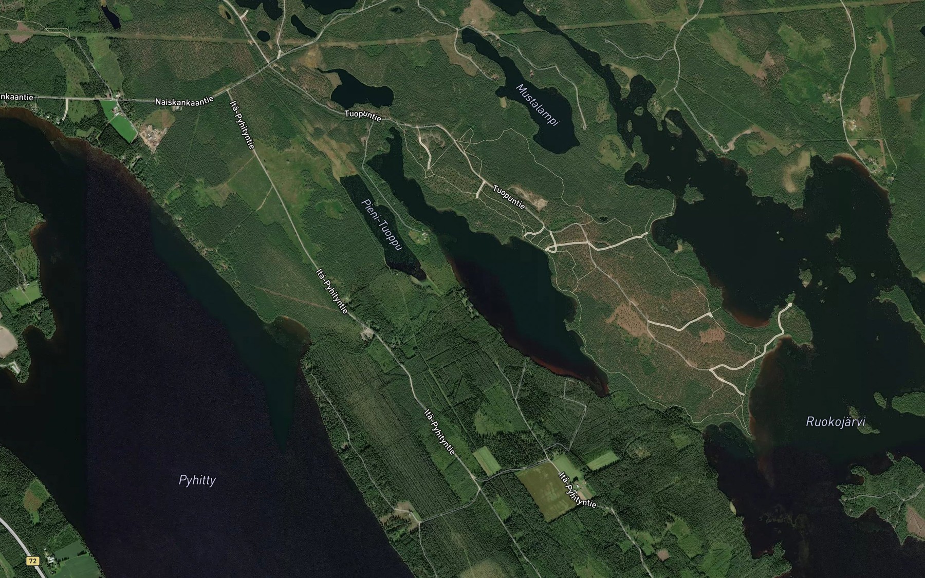 Satellite map of the Myllyjoki