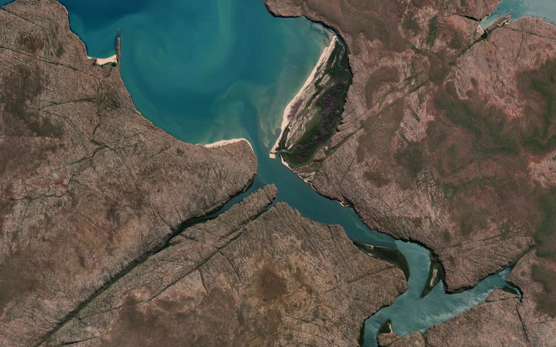 Satellite map of the King George River