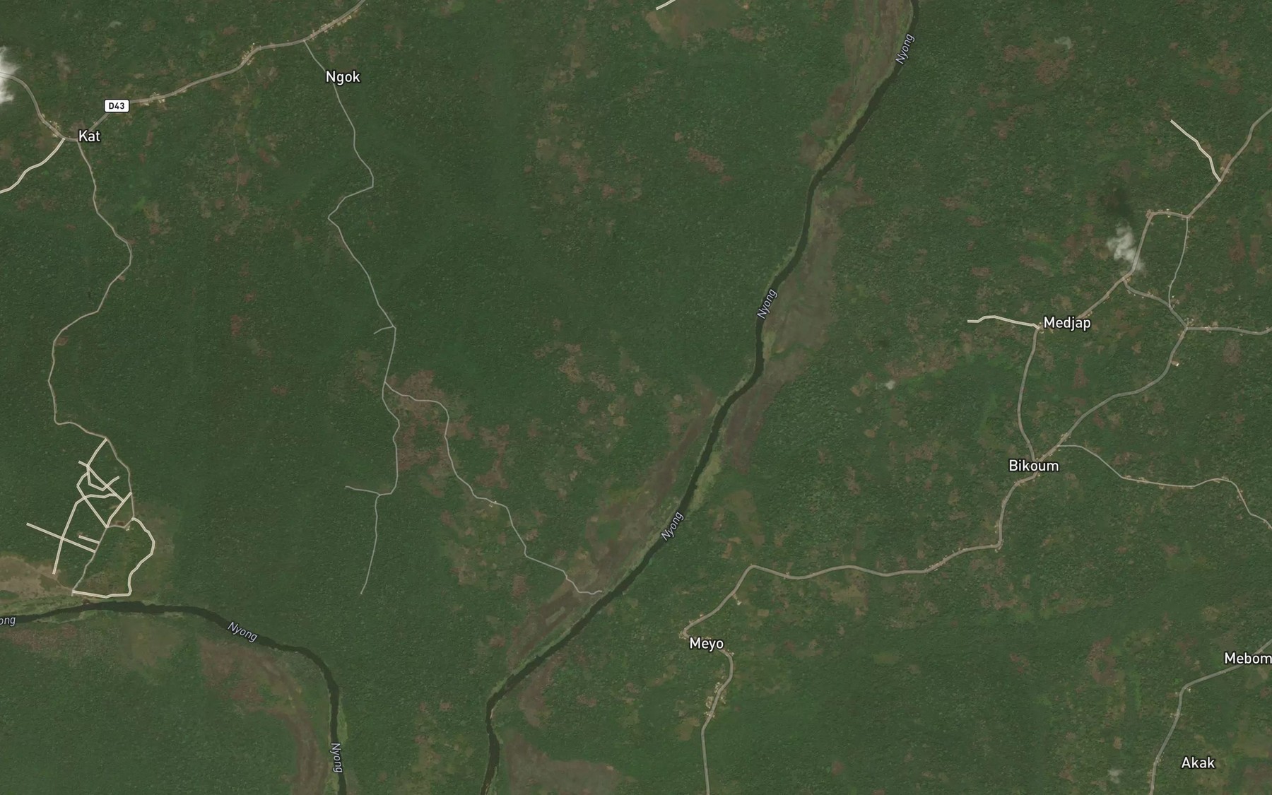 Satellite map of the Komo