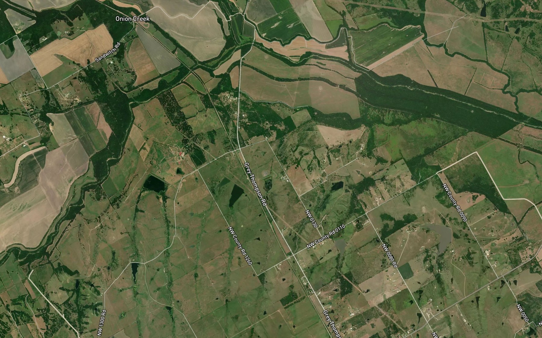 Satellite map of the Soil Conservation Service Site 122a Reservoir