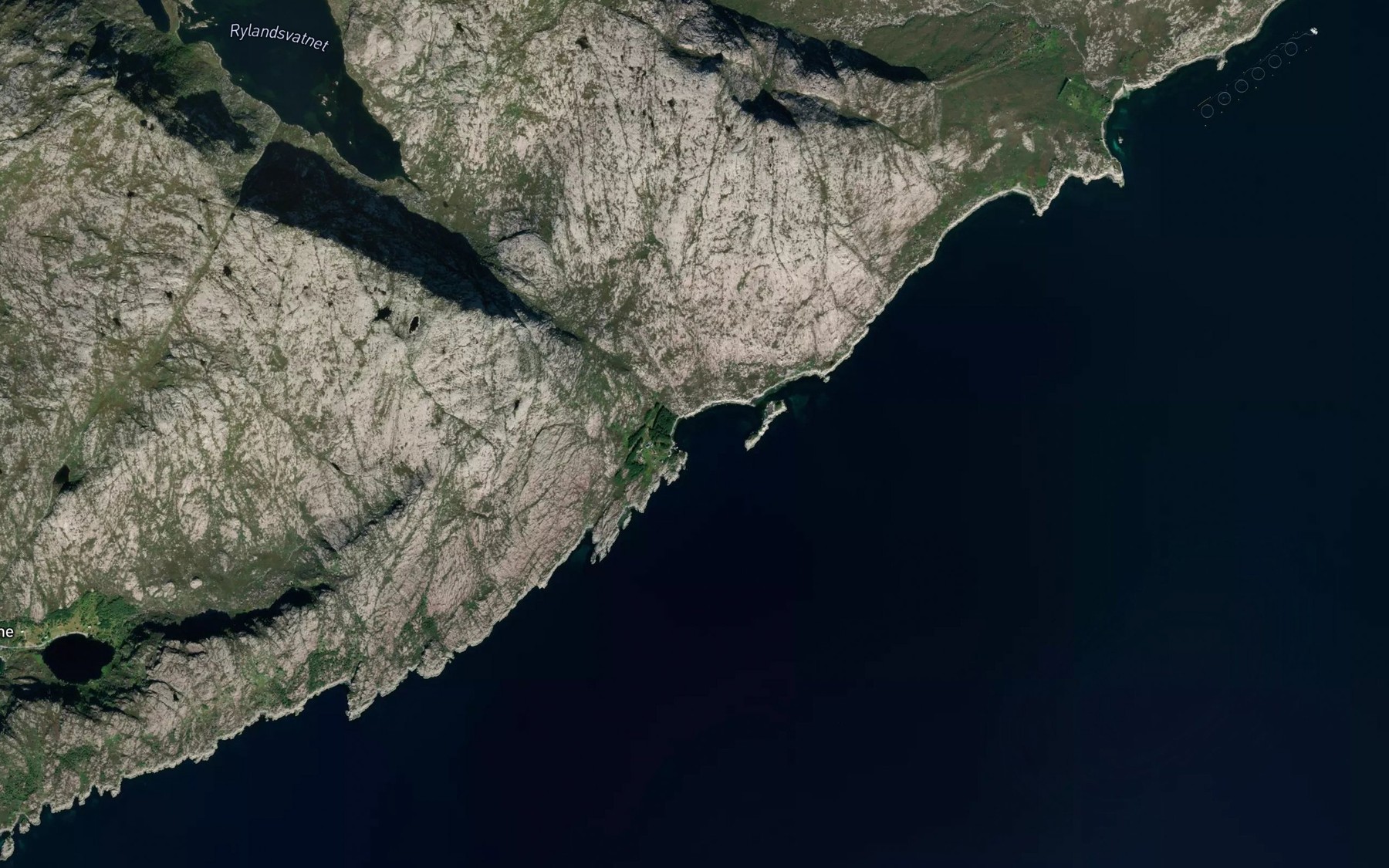 Satellite map of the Holmevika