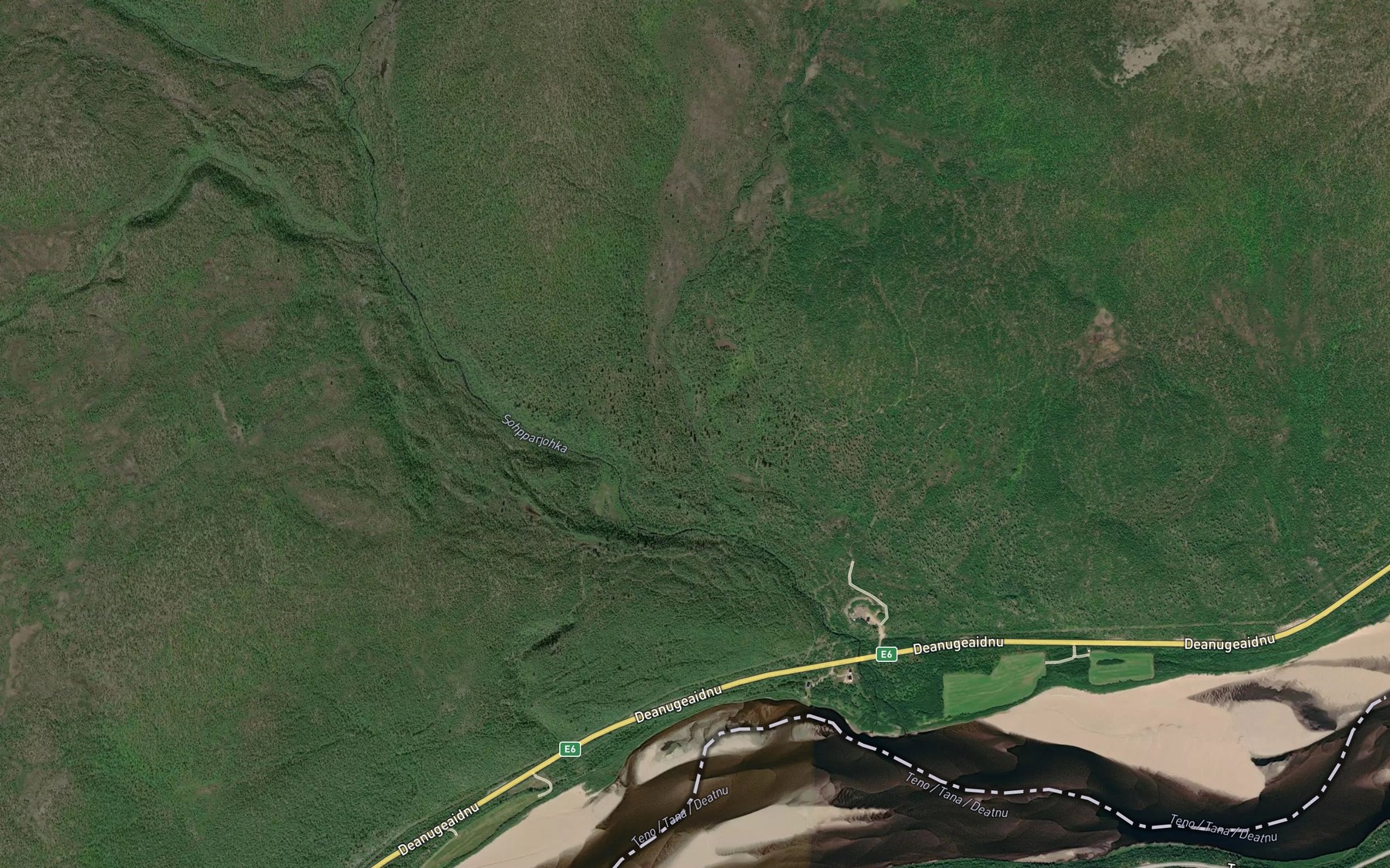 Satellite map of the Magiiaja