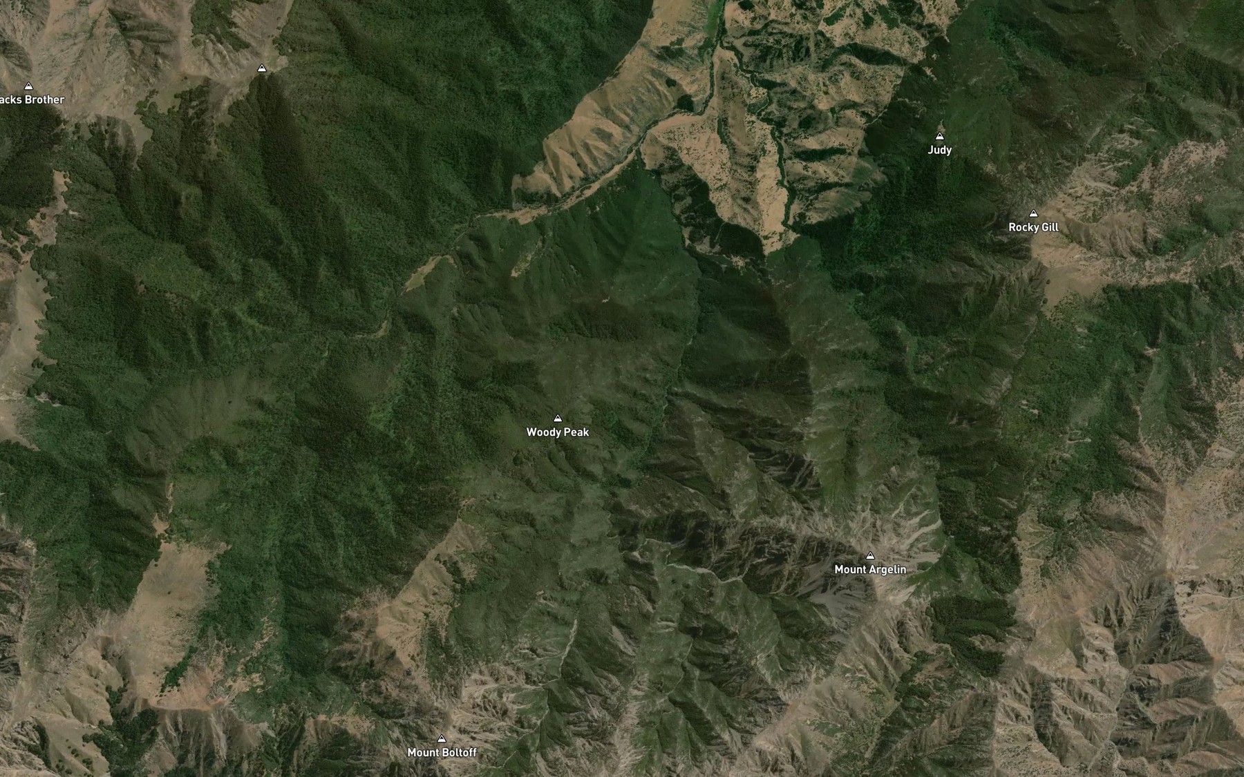 Satellite map of the Non Upton Brook