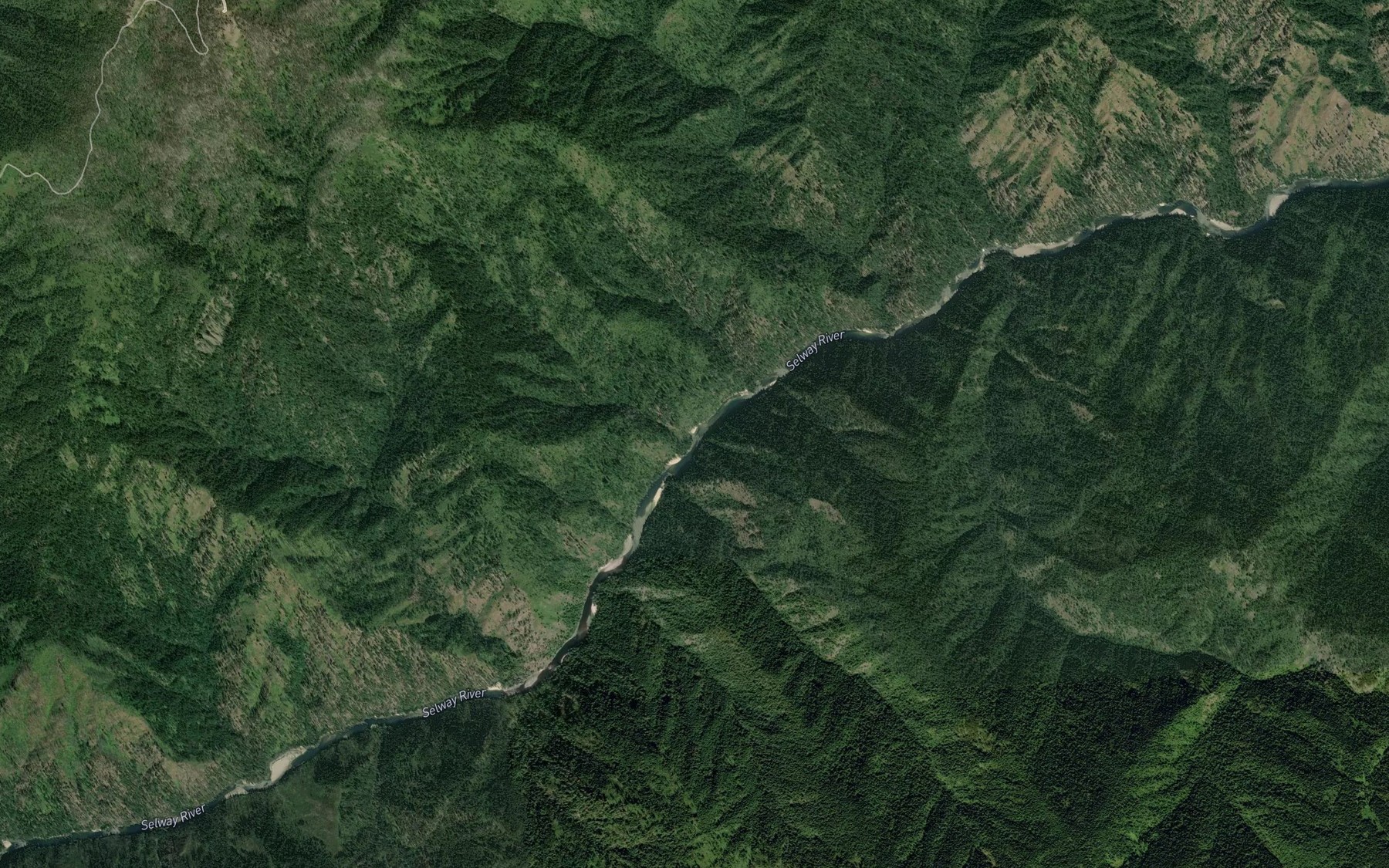 Satellite map of the Maiden Creek