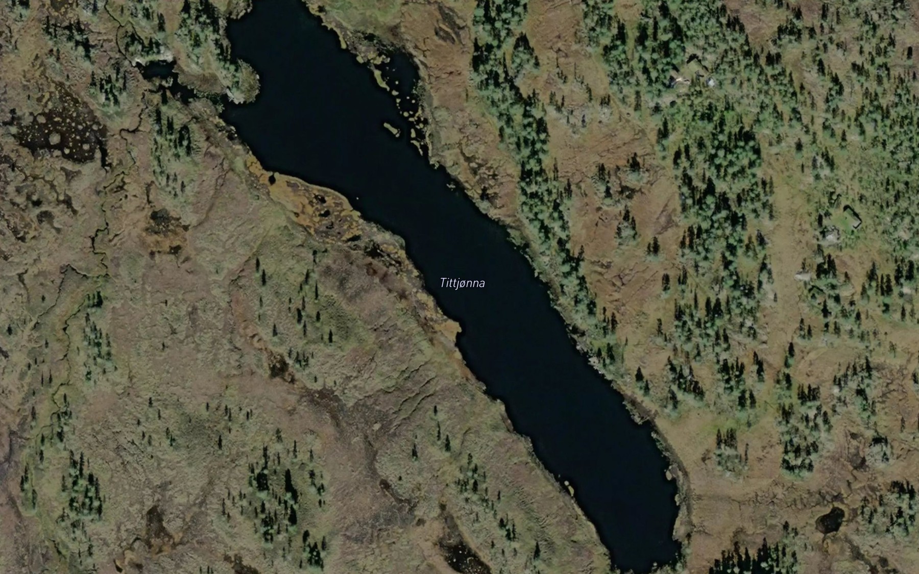 Satellite map of the Tit-tjonna