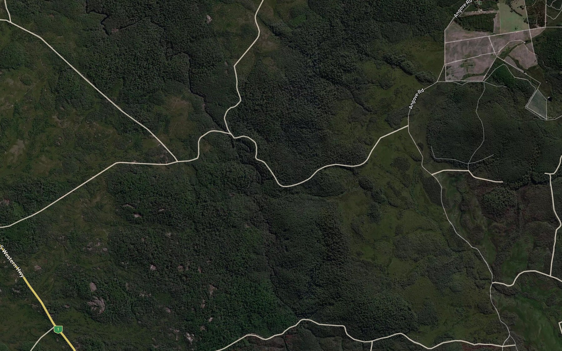 Satellite map of the Our Brook