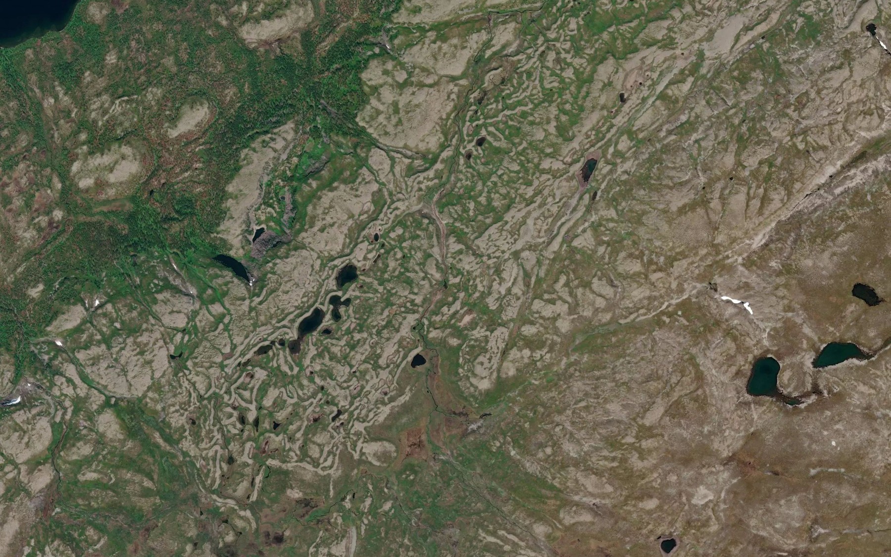 Satellite map of the Skaddjajakka