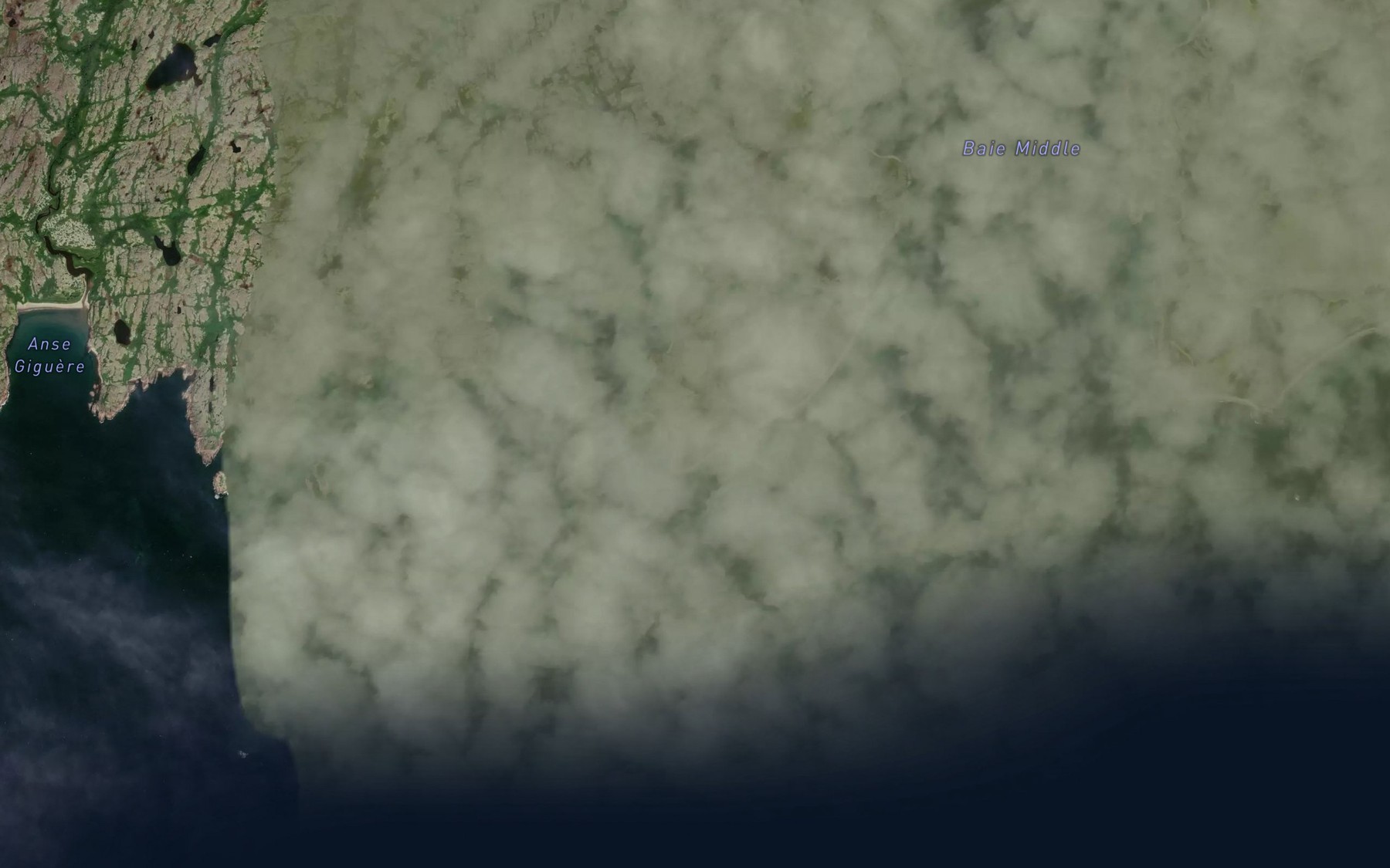 Satellite map of the Chenal de l'Est