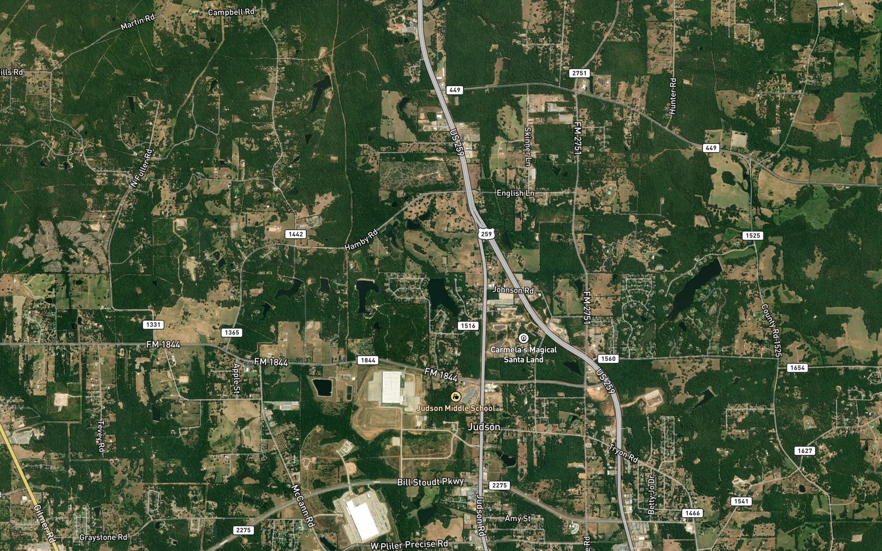 Satellite map of the Forest Lake