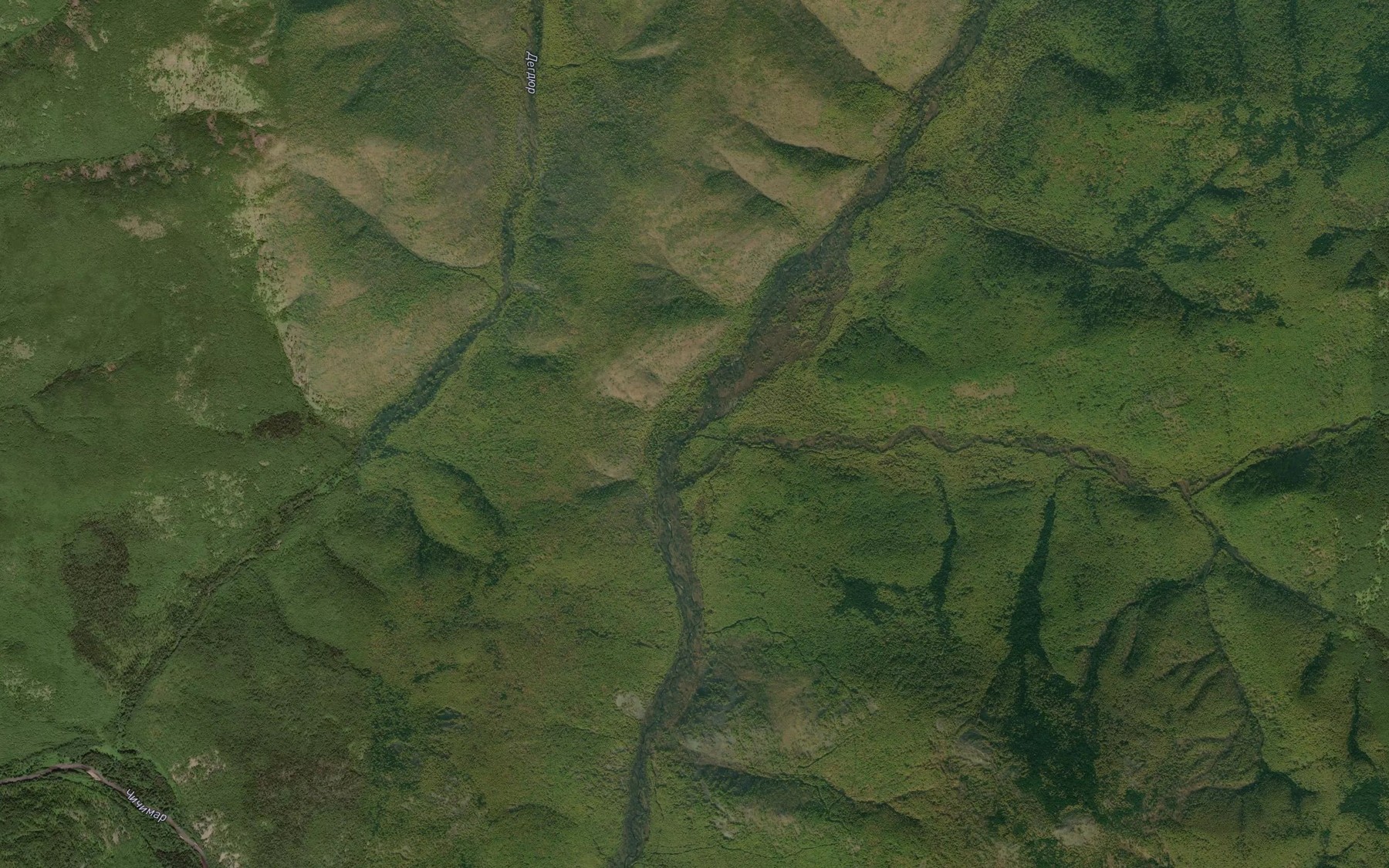 Satellite map of the Tayezhnyy