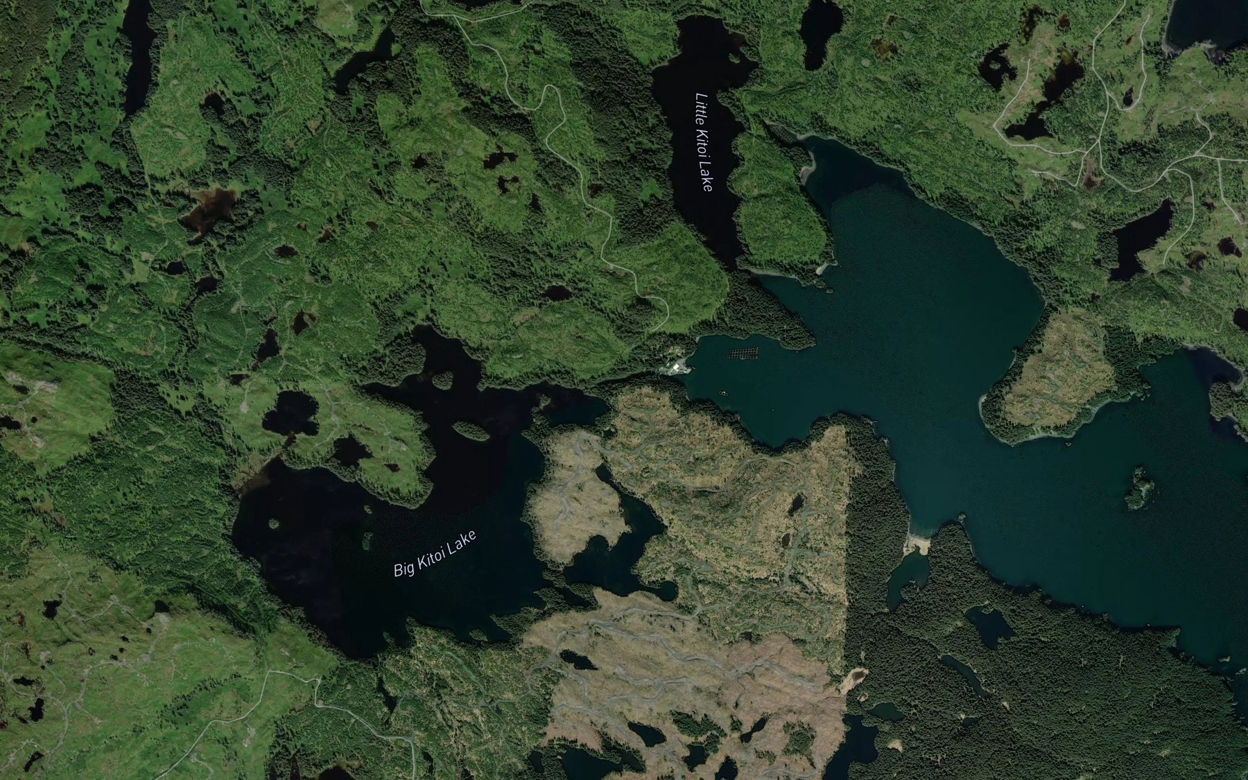 Satellite map of the Big Kitoi Lake