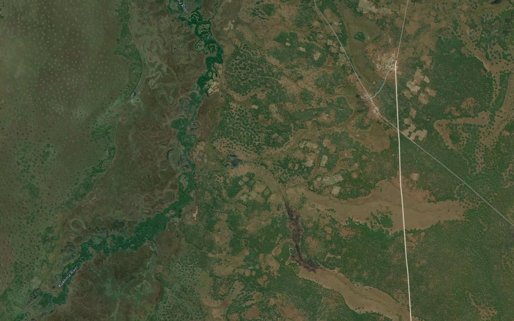 Satellite map of the Tchamba