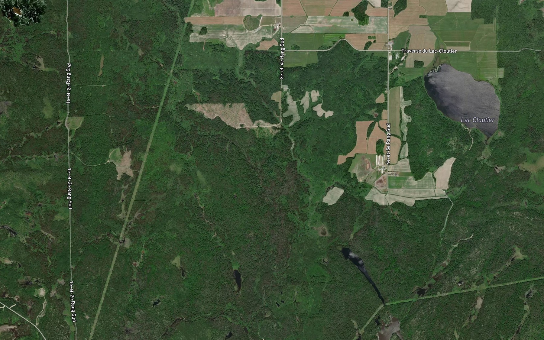 Satellite map of the Cours d'eau Jobin