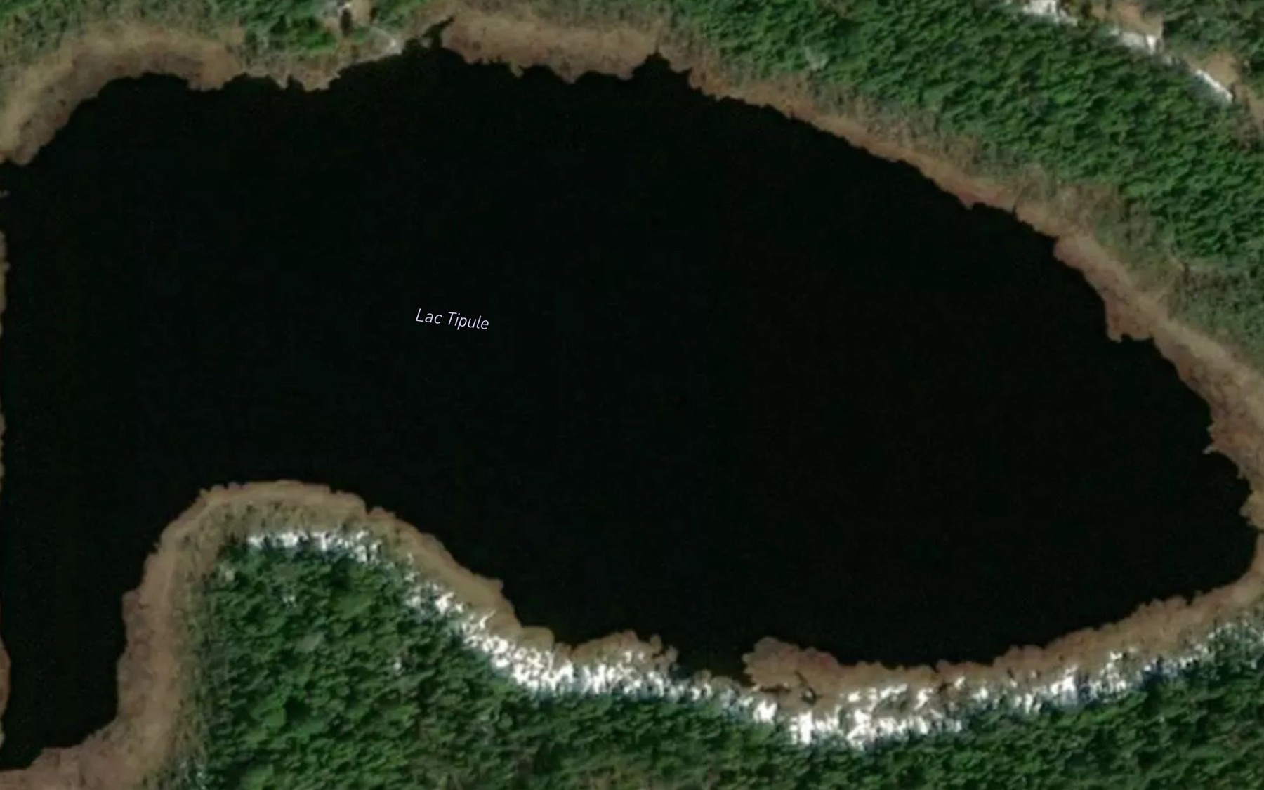 Satellite map of the Lac Tipule