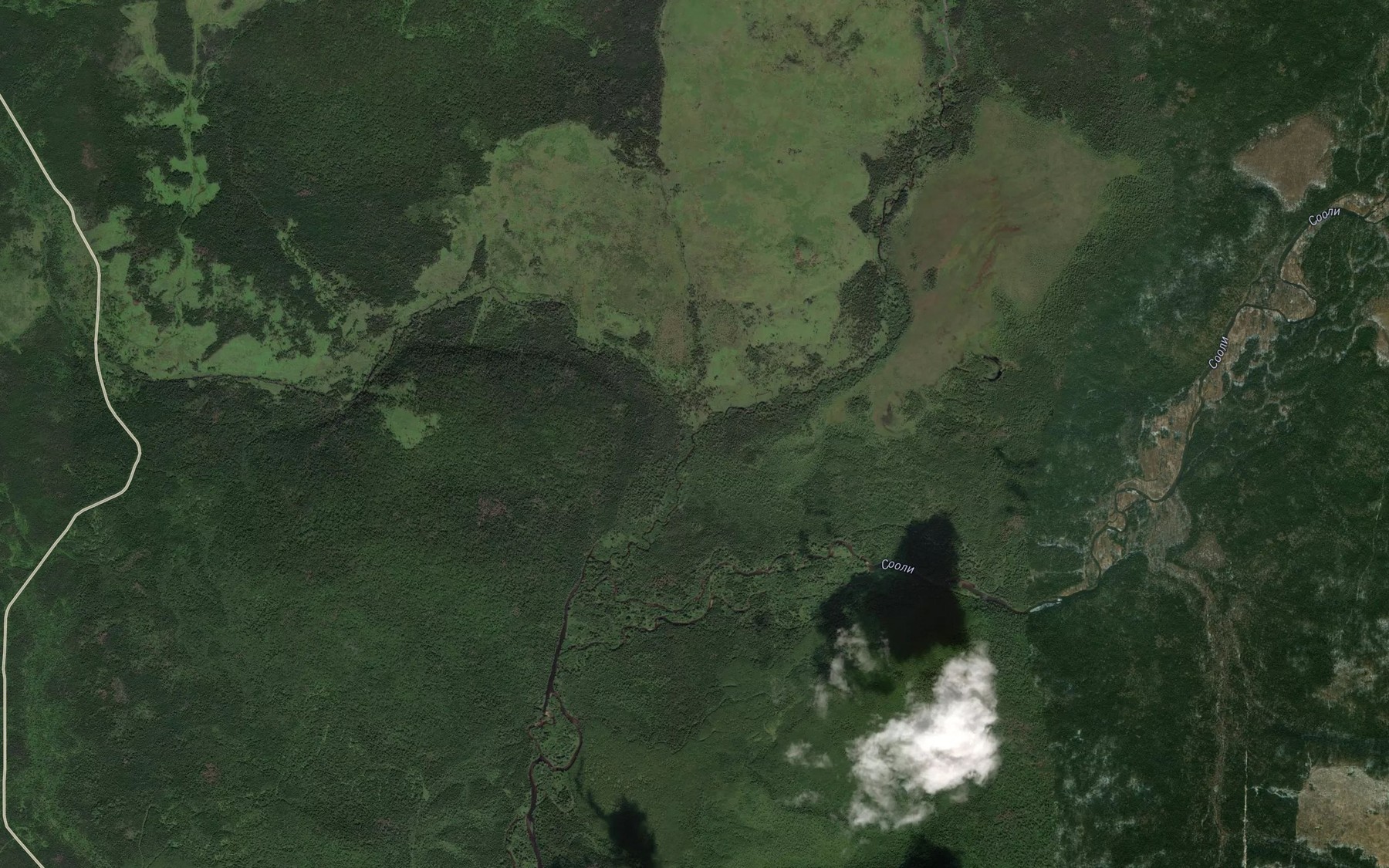 Satellite map of the Tumannyy