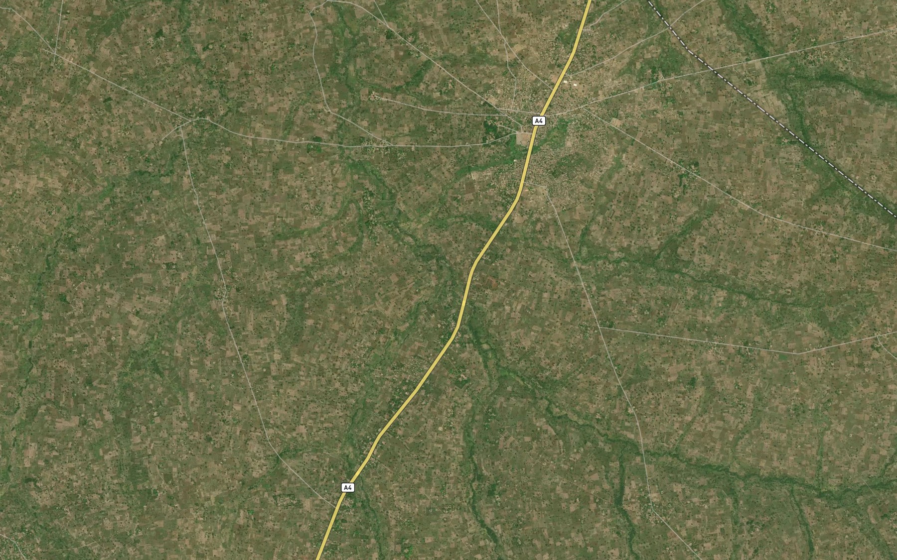 Satellite map of the River Adagba