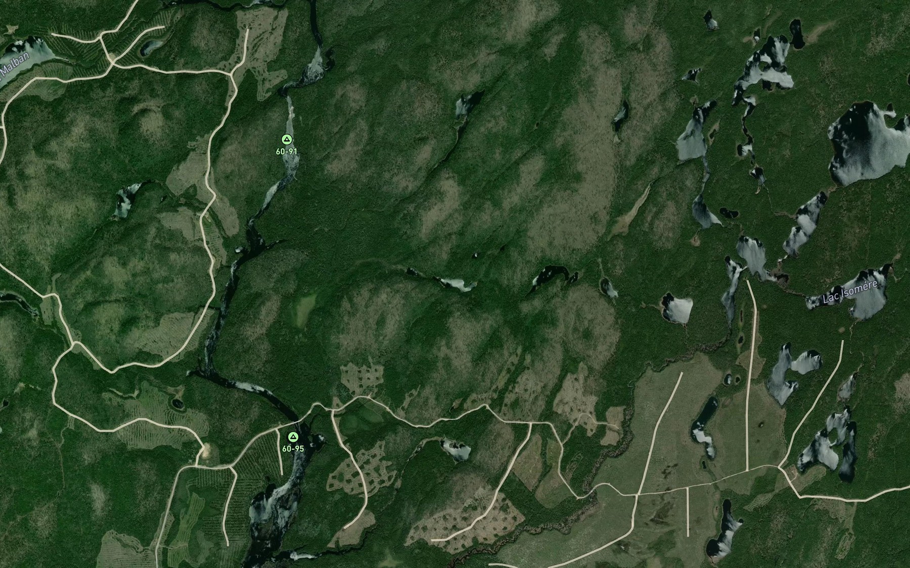 Satellite map of the Lac Tare