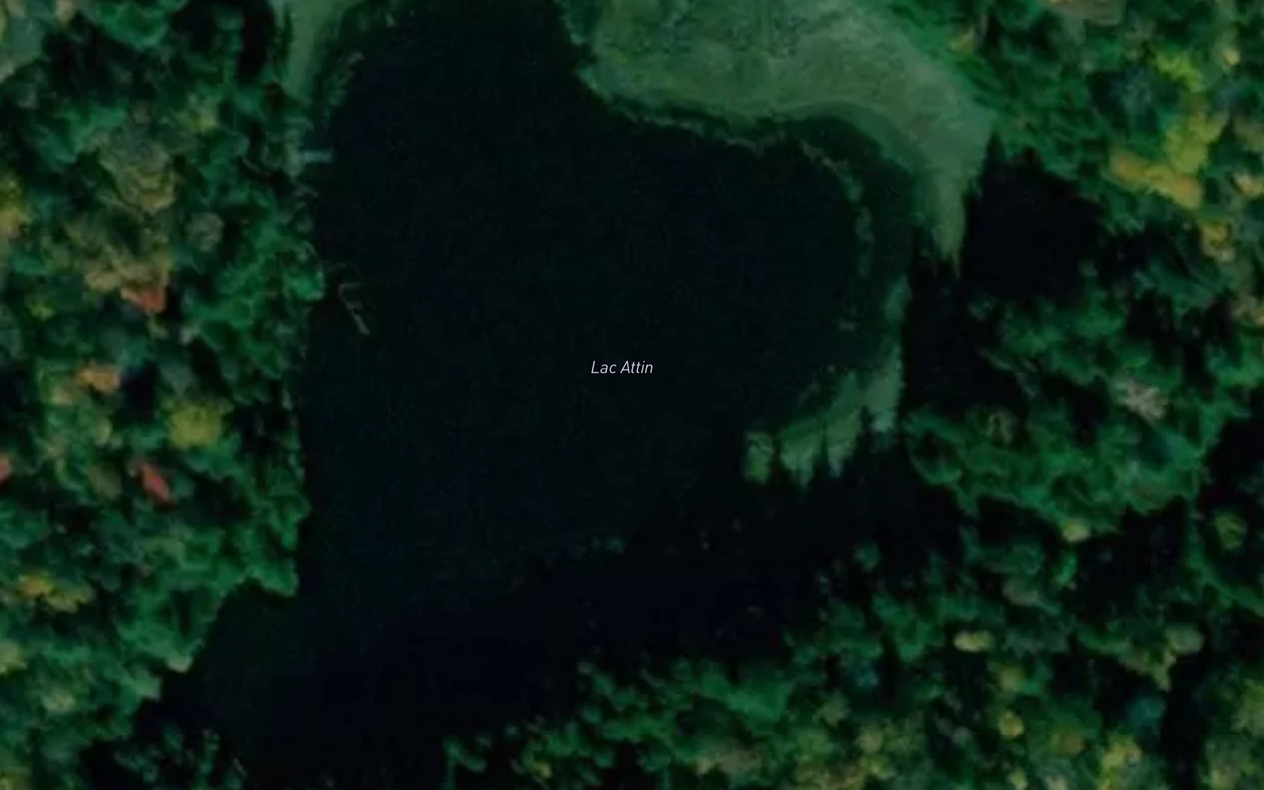Satellite map of the Lac Attin