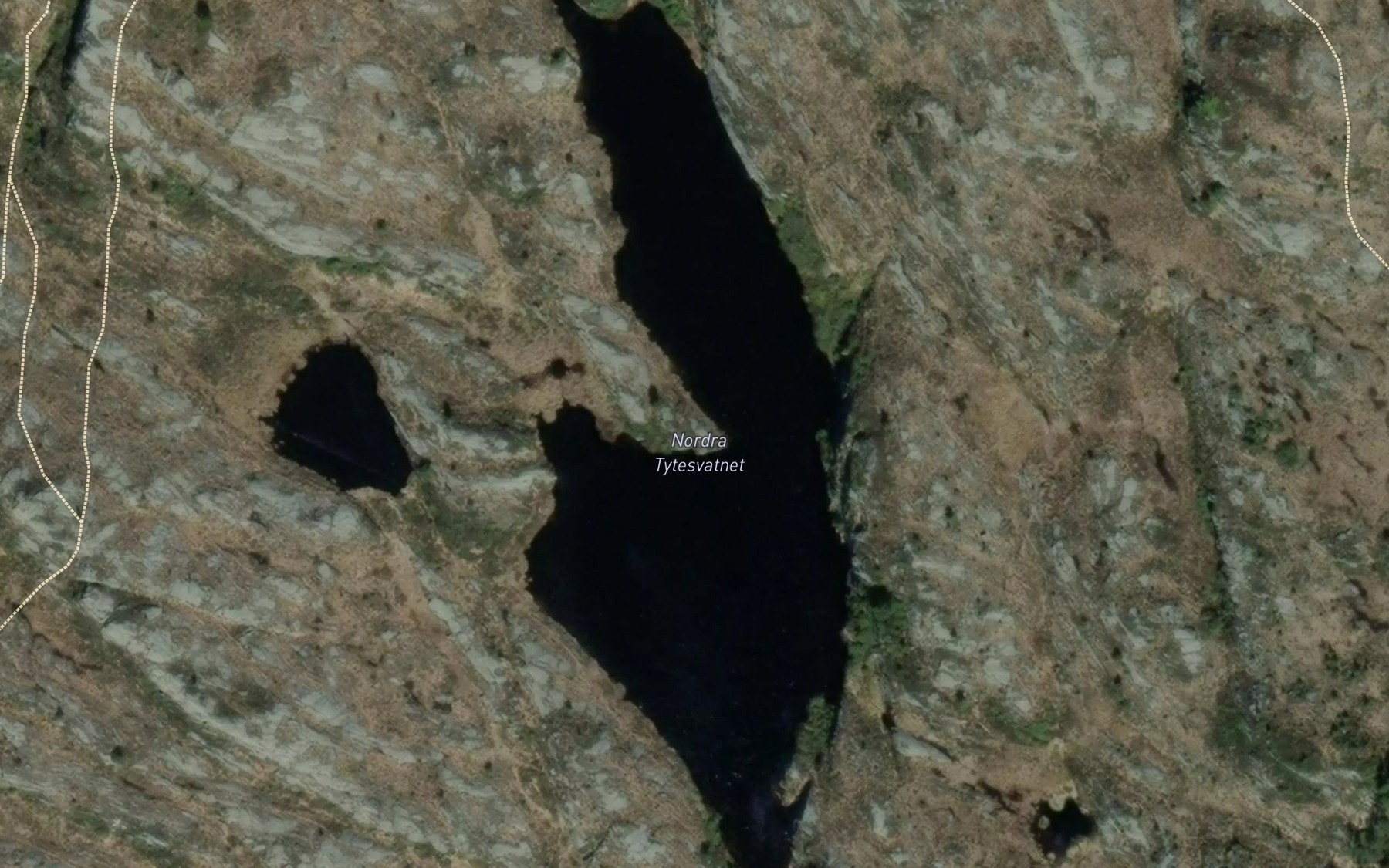 Satellite map of the Nordra Tyta