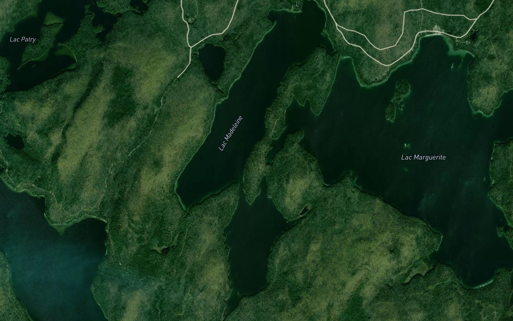 Satellite map of the Lac Madeleine