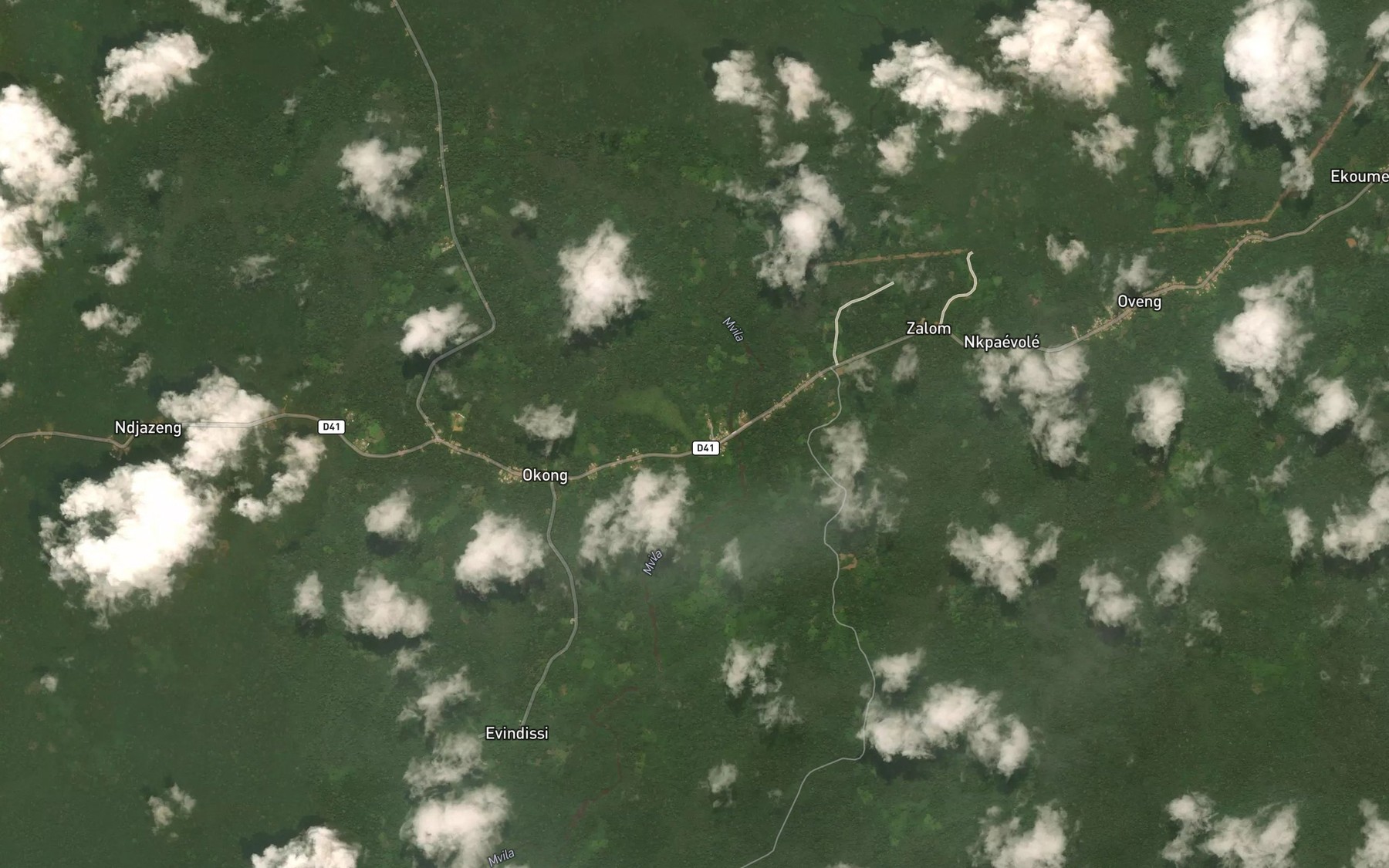 Satellite map of the Mezong