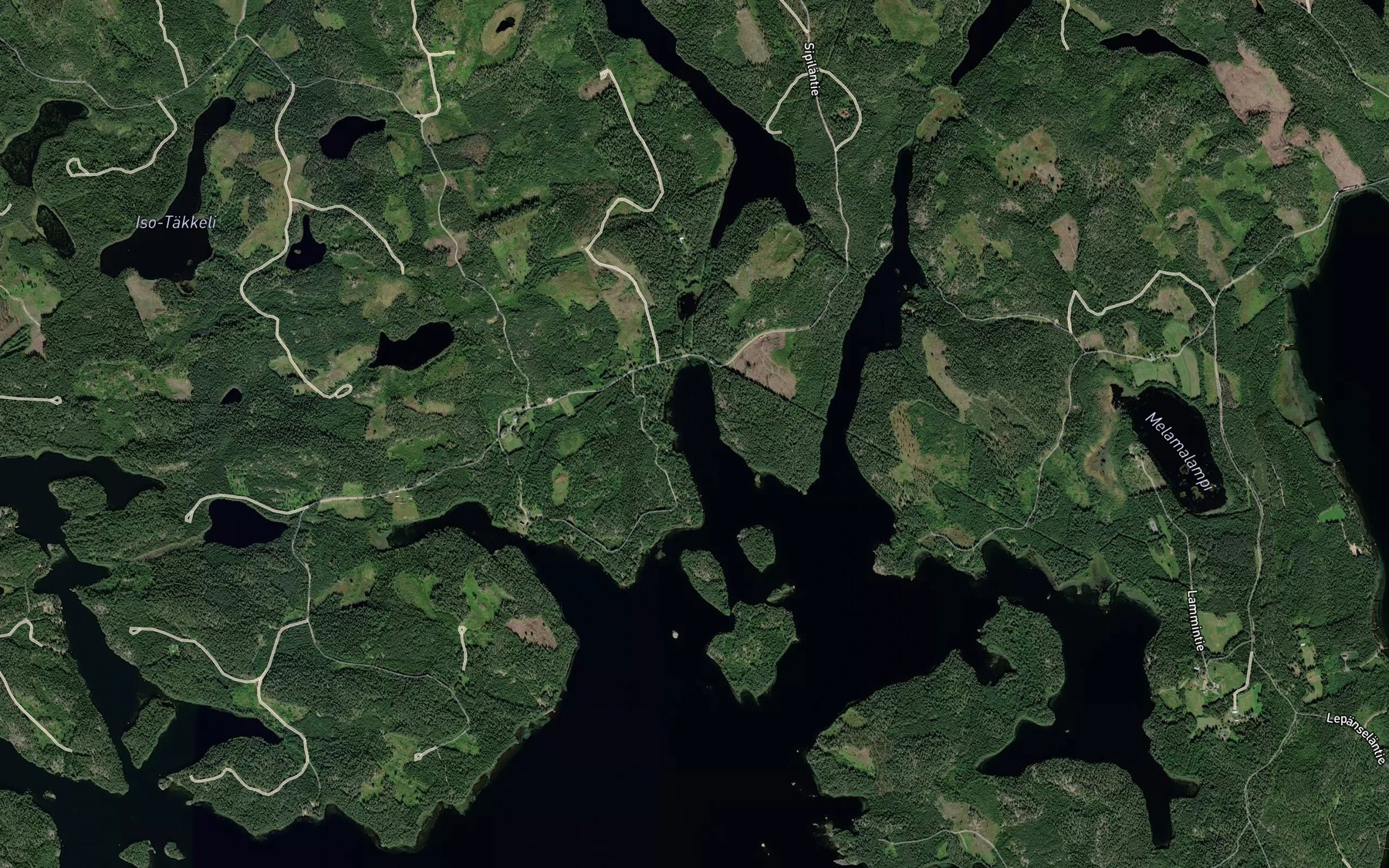 Satellite map of the Sipilanlahti