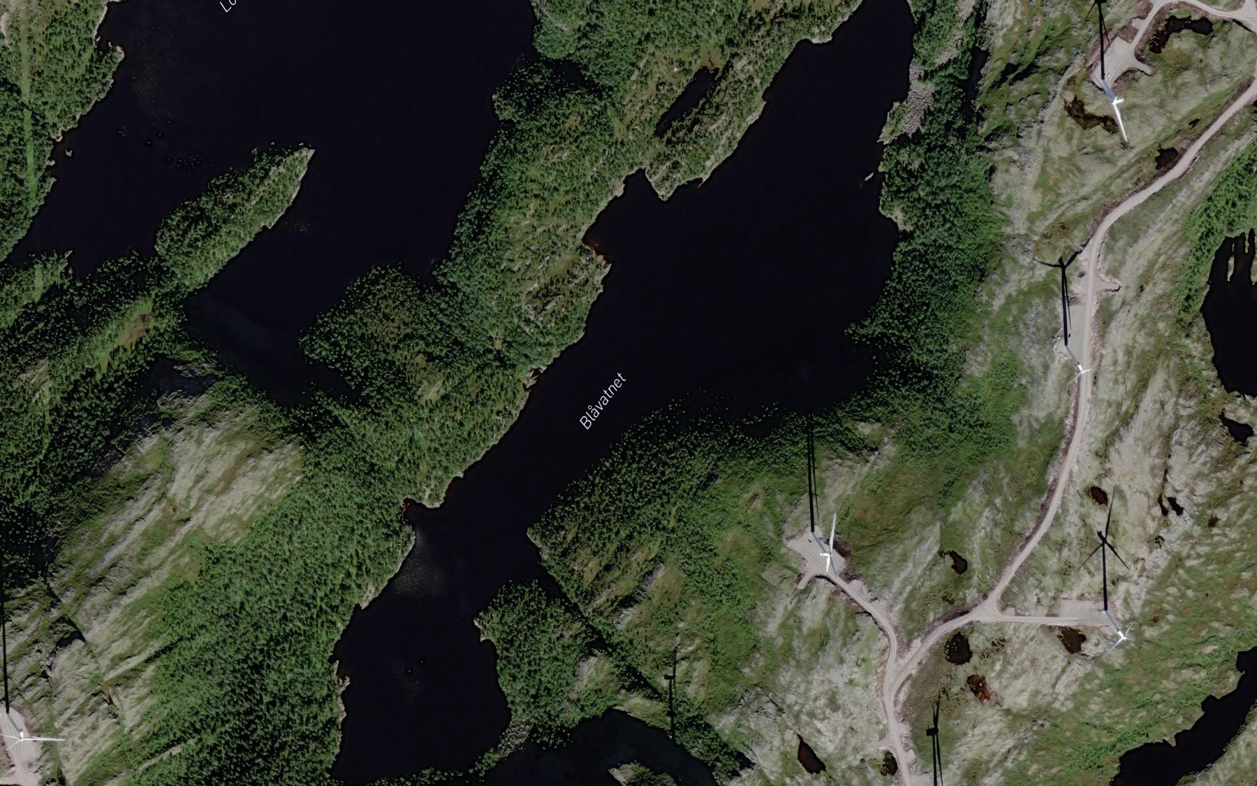 Satellite map of the Blavatnet