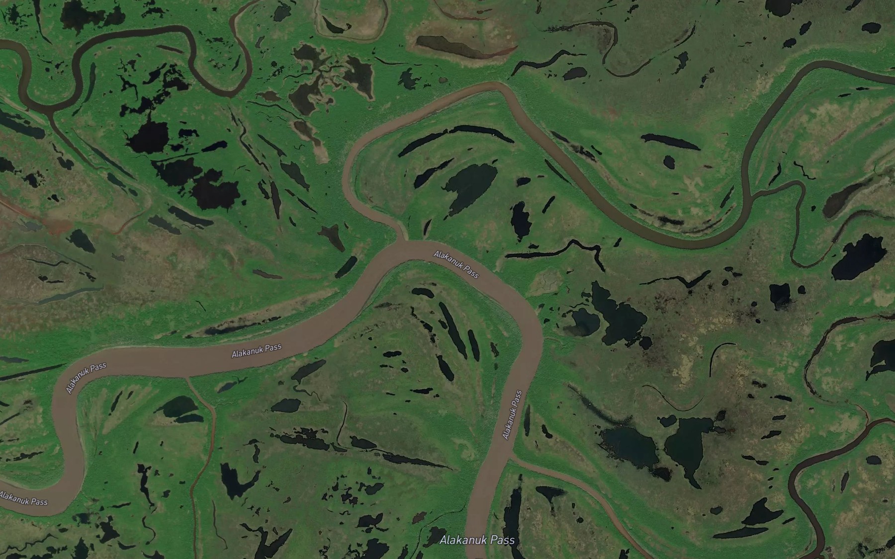 Satellite map of the Kuiukpak Slough