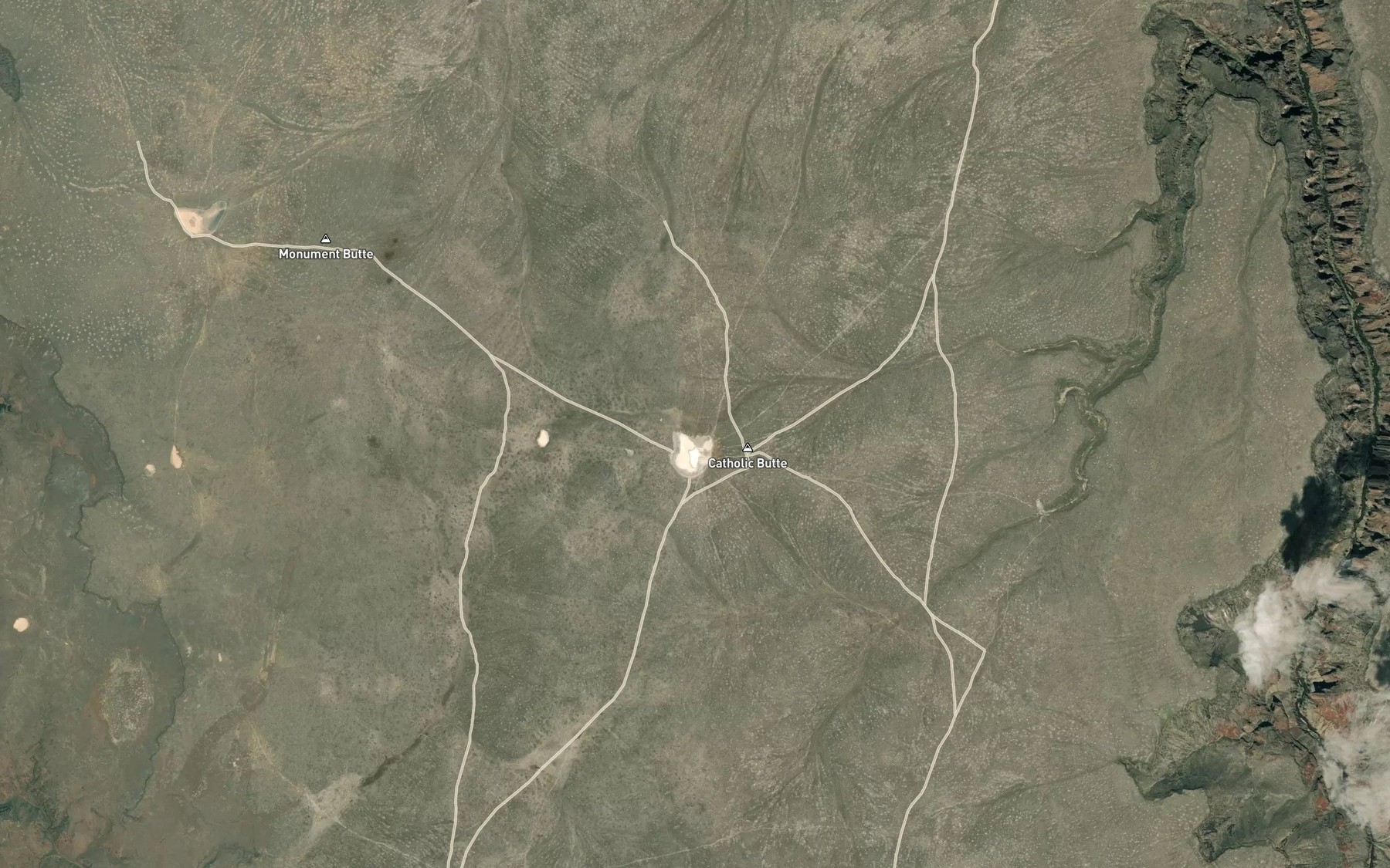Satellite map of the Catholic Lake