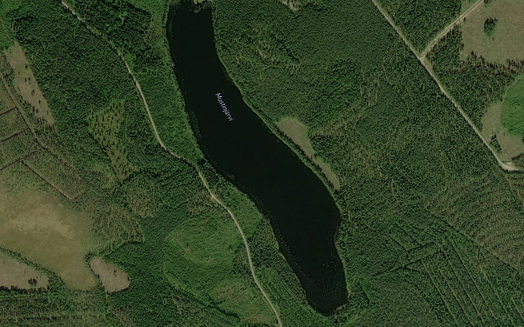 Satellite map of the Mustinjarvi
