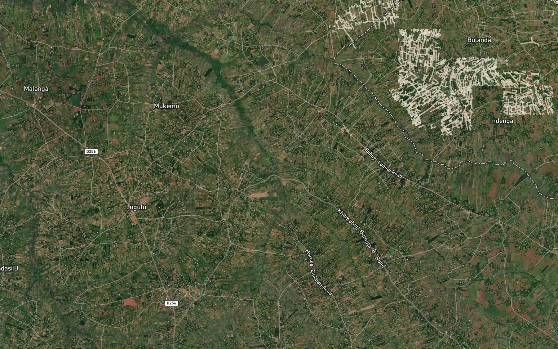 Satellite map of the Akanyo