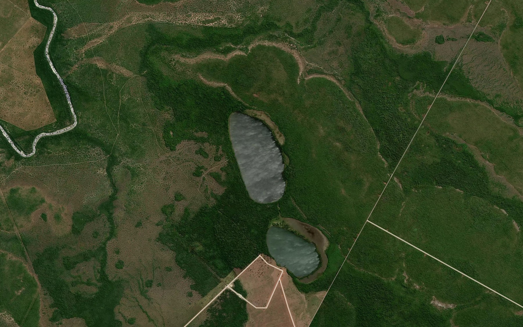 Satellite map of the Lagoa do Buriti