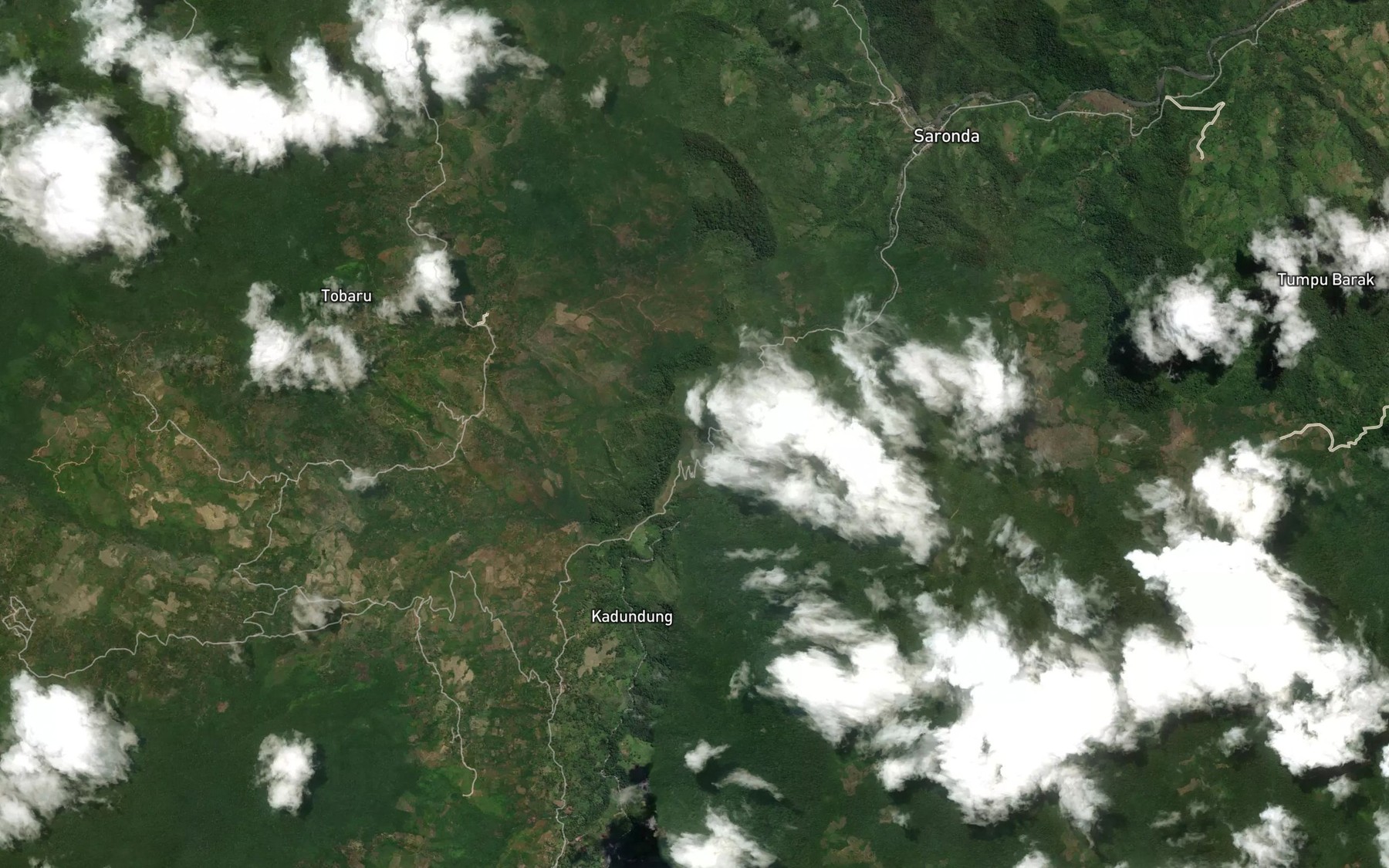 Satellite map of the Salu Bone