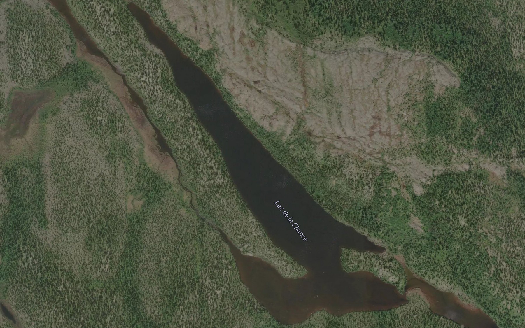 Satellite map of the Lac de la Chance